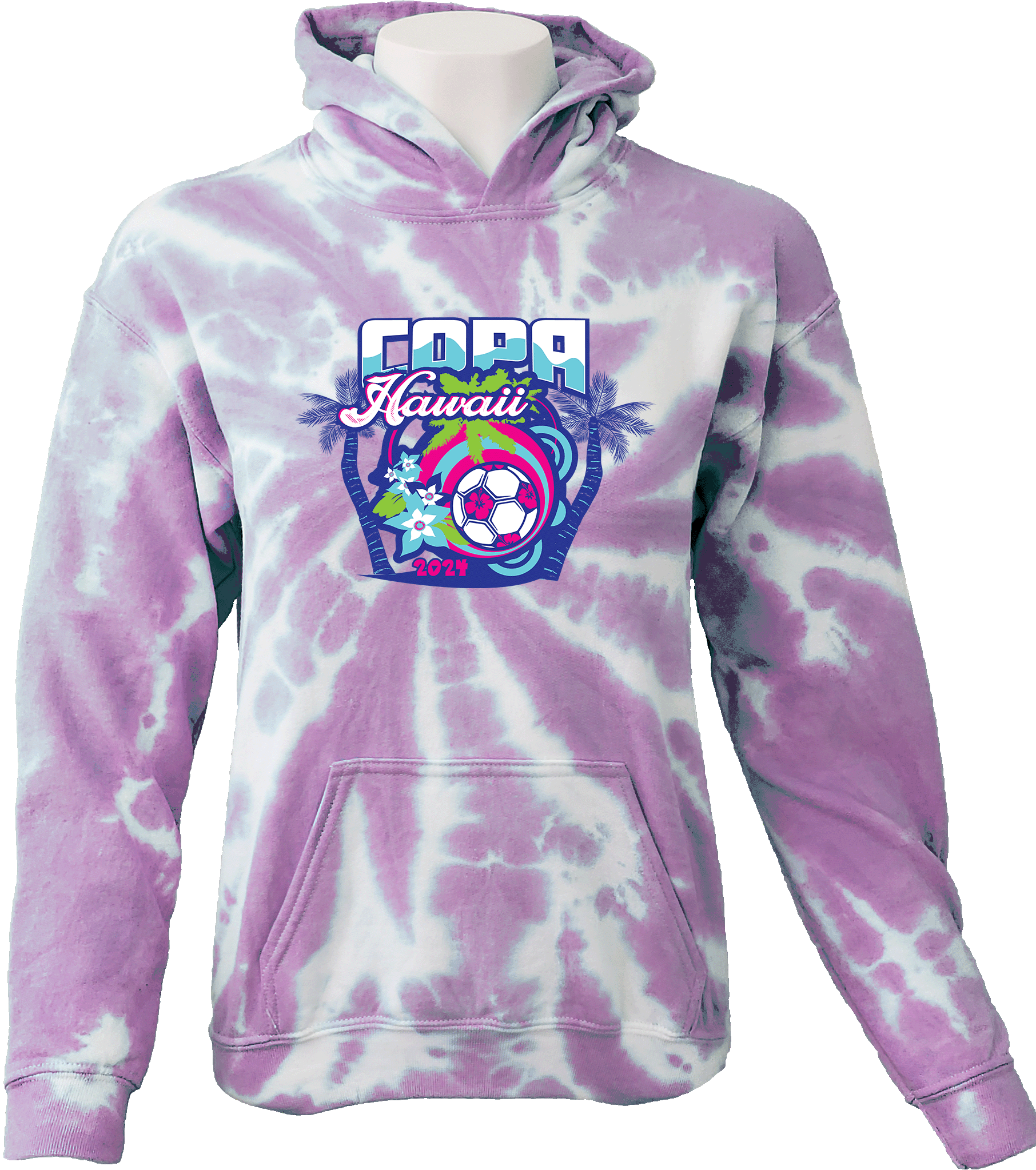 Tie-Dye Hoodies - 2024 Hawaii Kings Cup