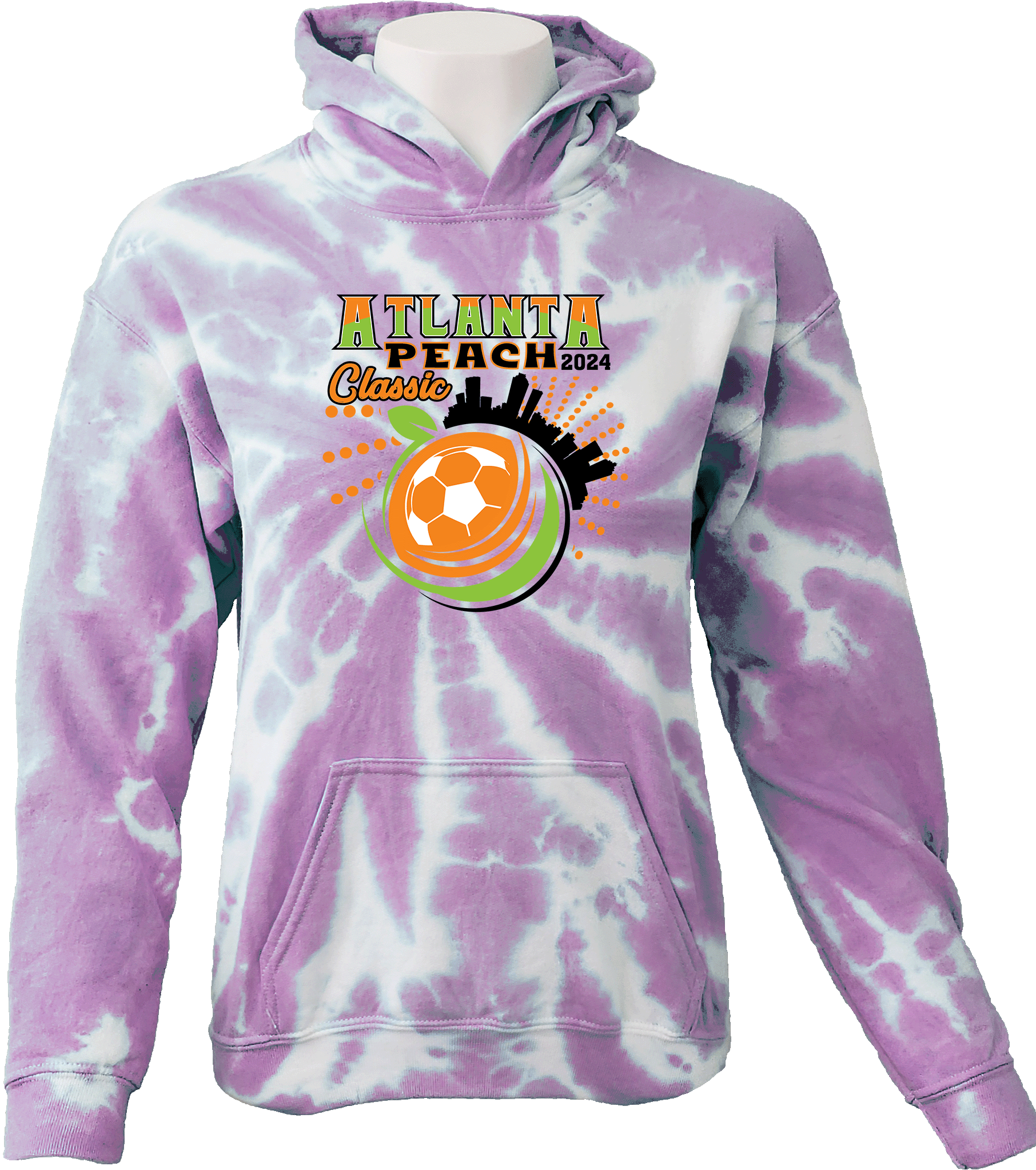 Tie-Dye Hoodies - 2024 Atlanta Peach Classic