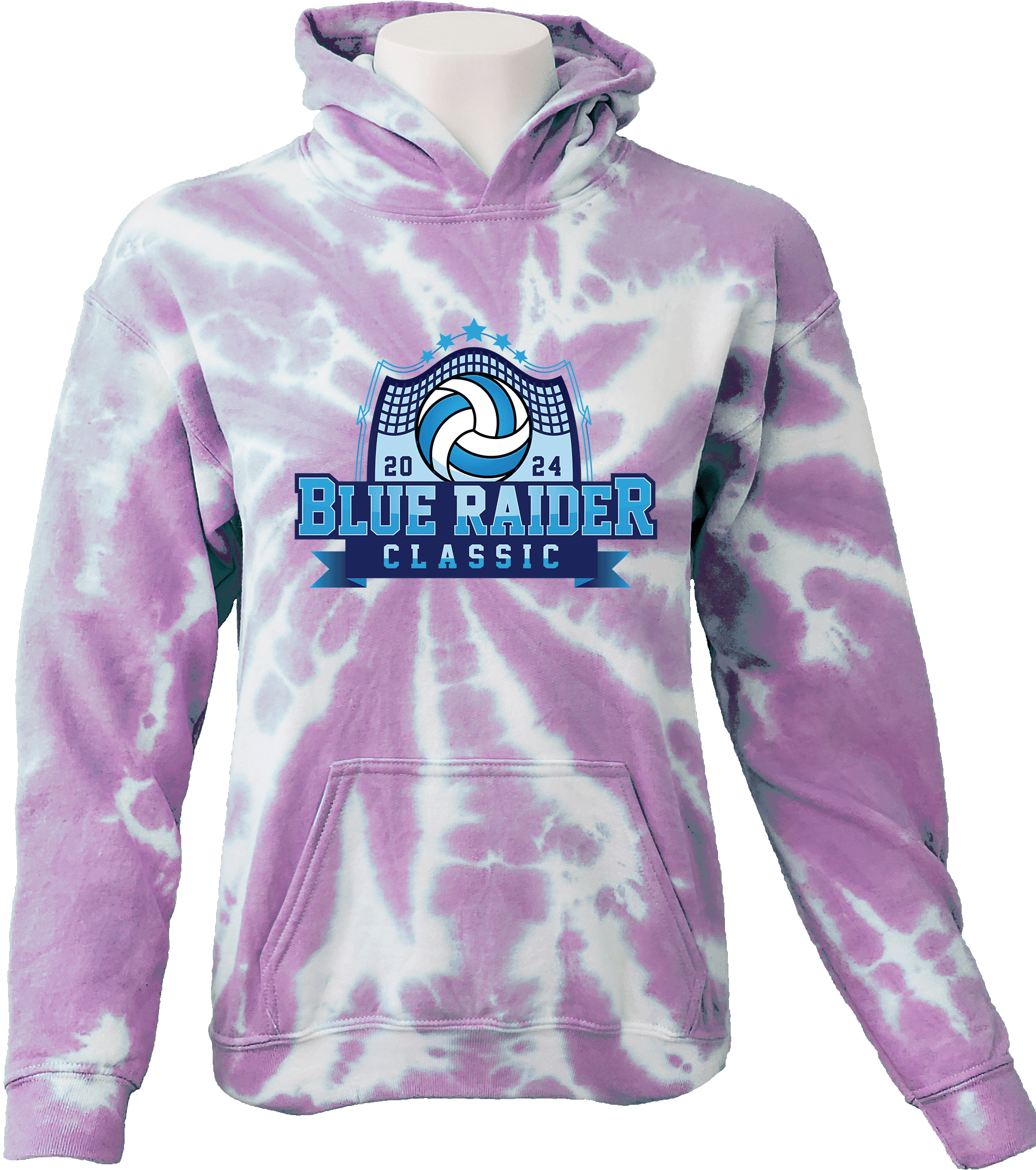 Tie-Dye Hoodies - 2024 Blue Raider Classic