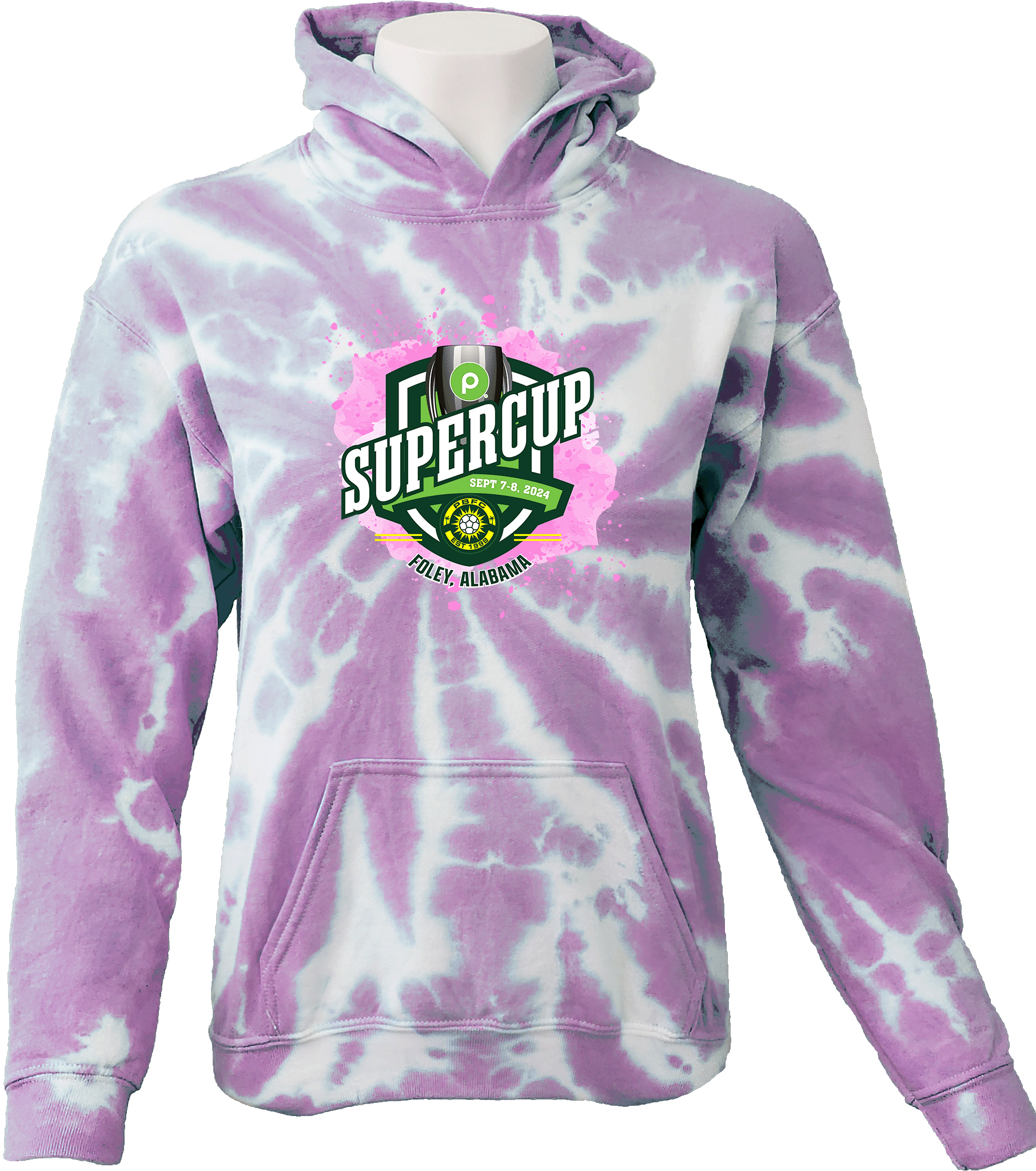 Tie-Dye Hoodies - 2024 Publix SuperCup (Girls)