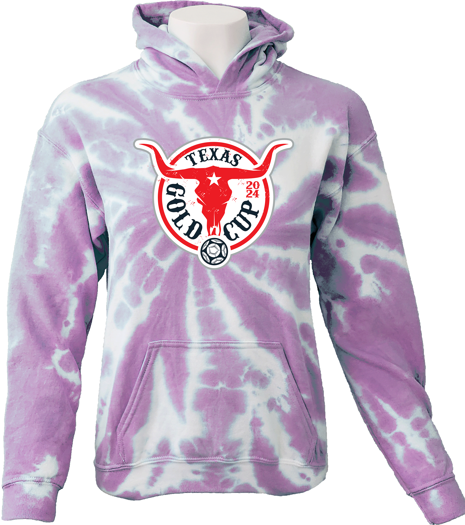 Tie-Dye Hoodies - 2024 Texas Gold Cup