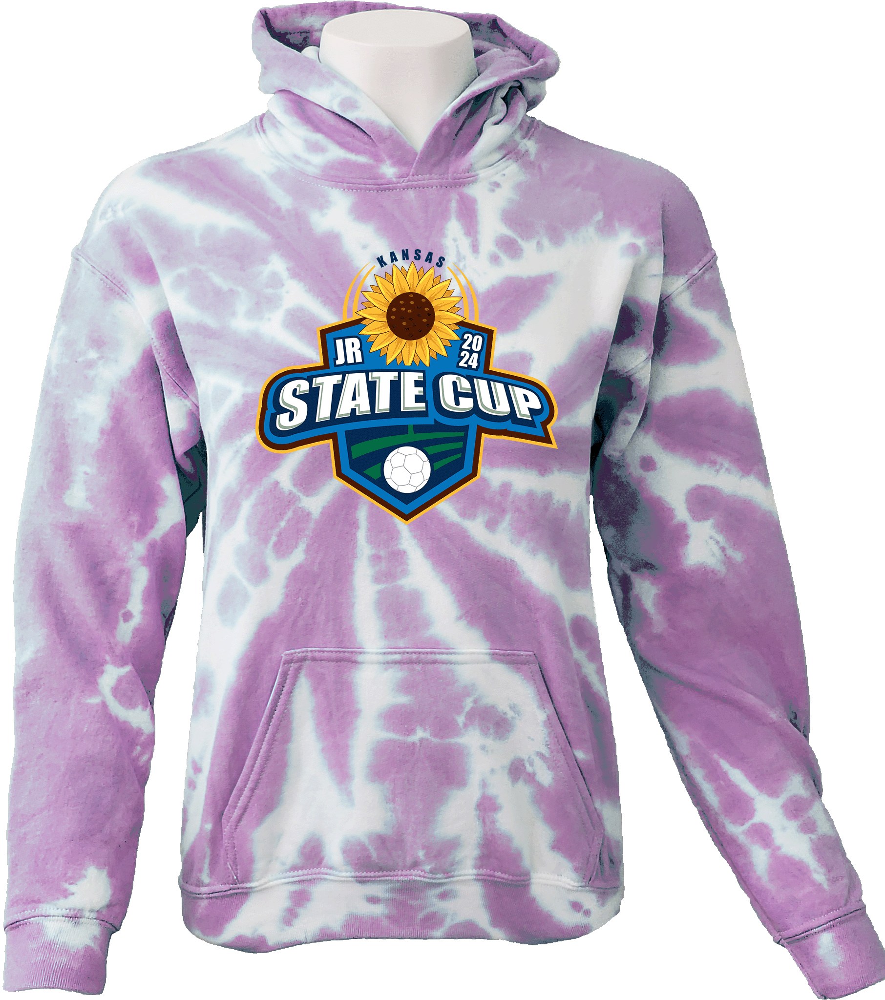 Tie-Dye Hoodies - 2024 USYS KS Jr State Cup