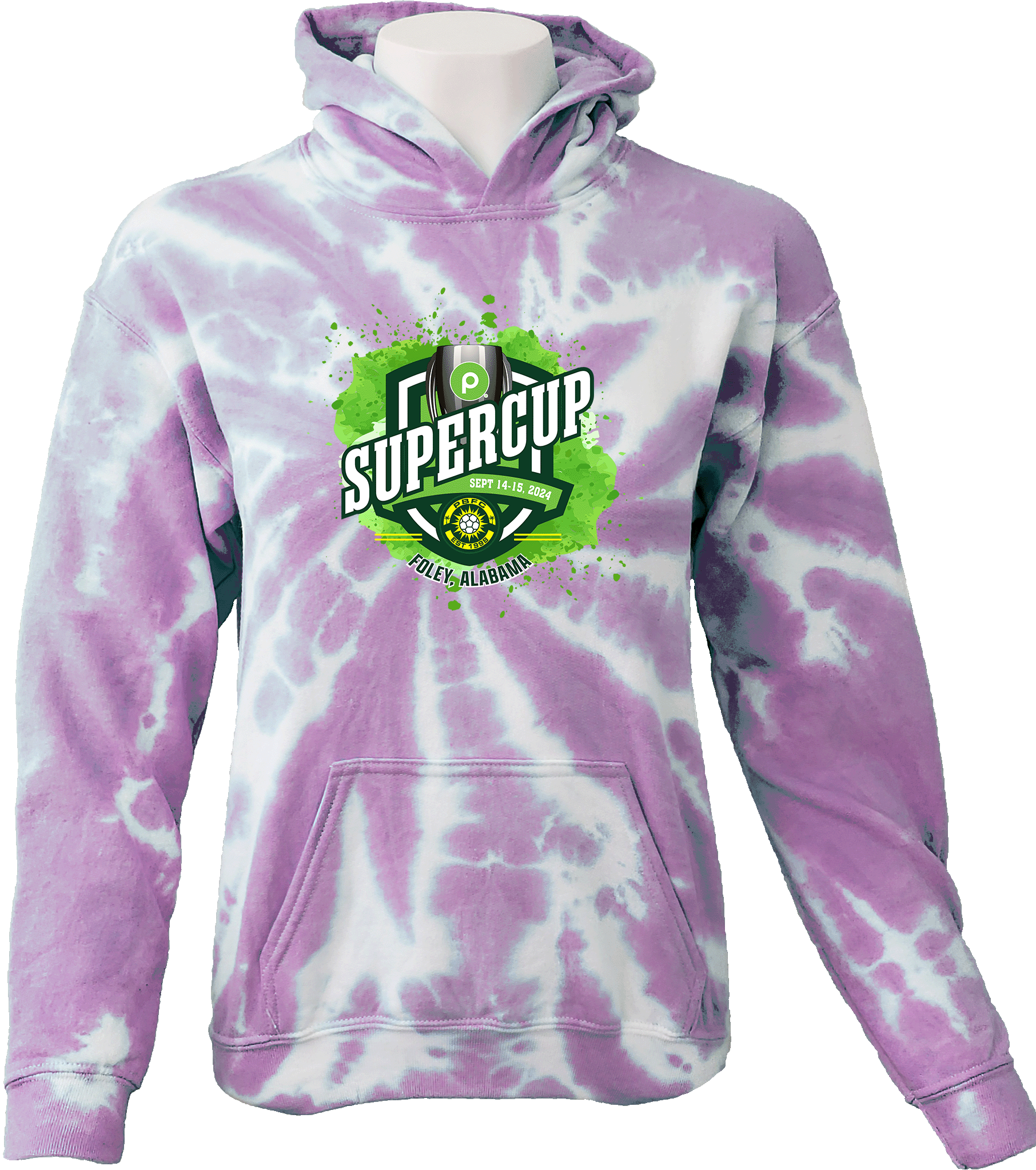 Tie-Dye Hoodies - 2024 Publix SuperCup (Boys) - Green