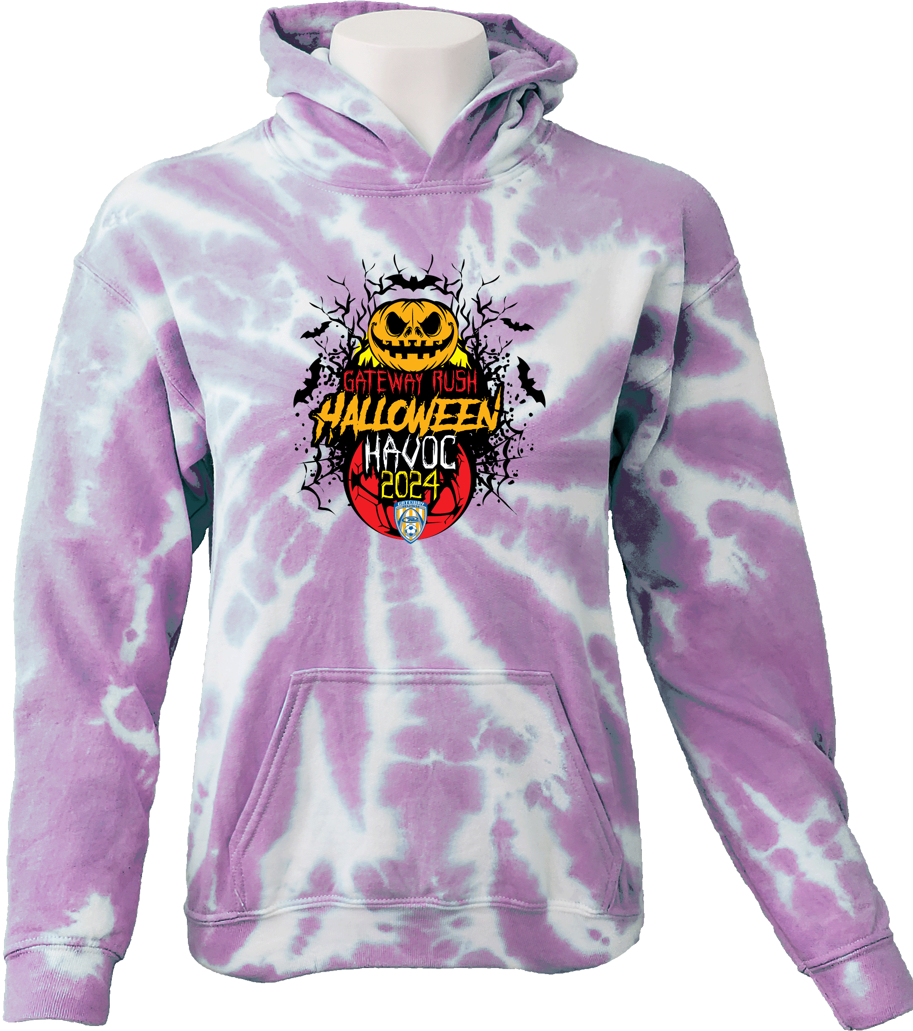 Tie-Dye Hoodies - 2024 Gateway Rush Halloween Havoc