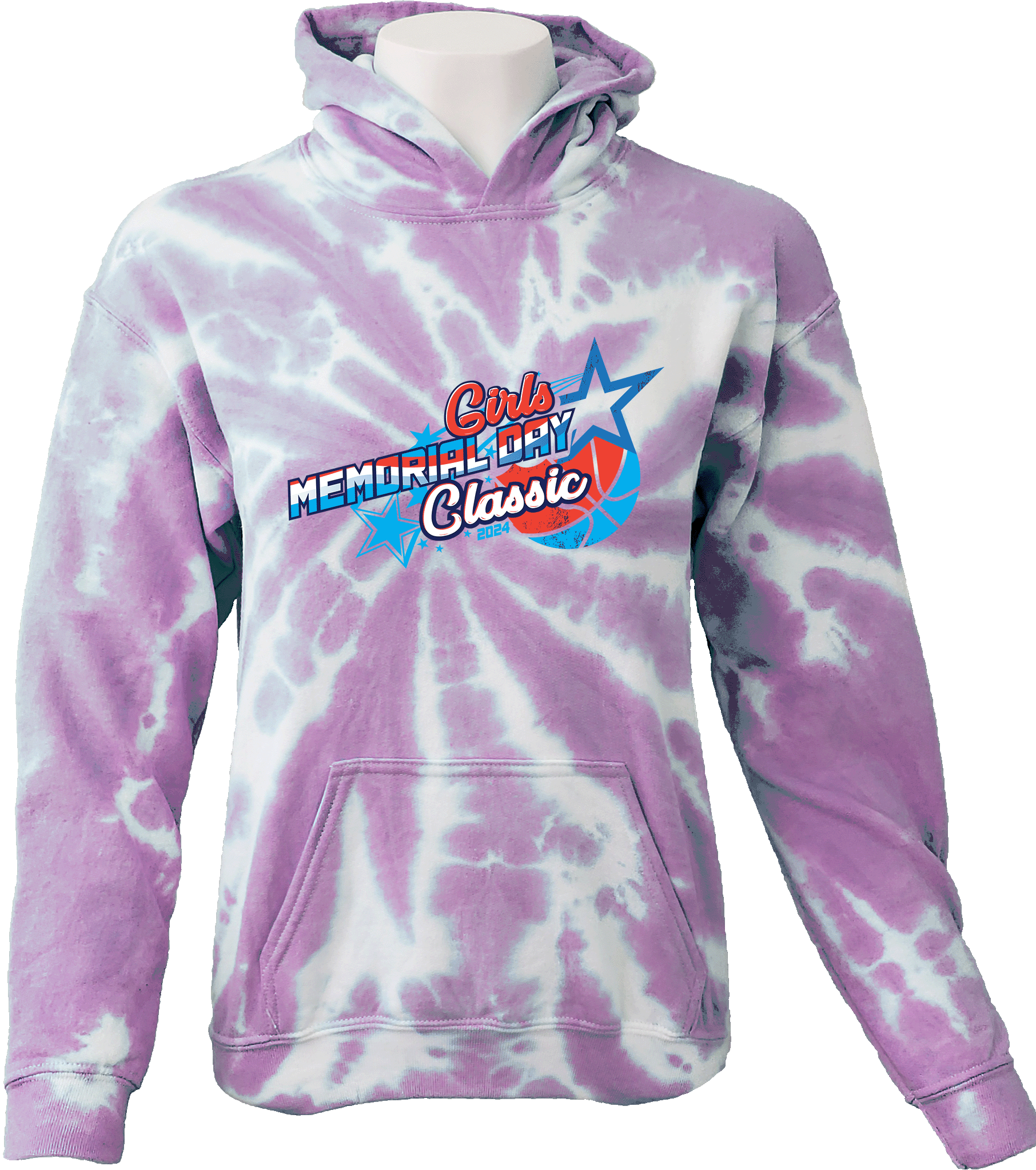 Tie-Dye Hoodies - 2024 Girls Memorial Day Classic