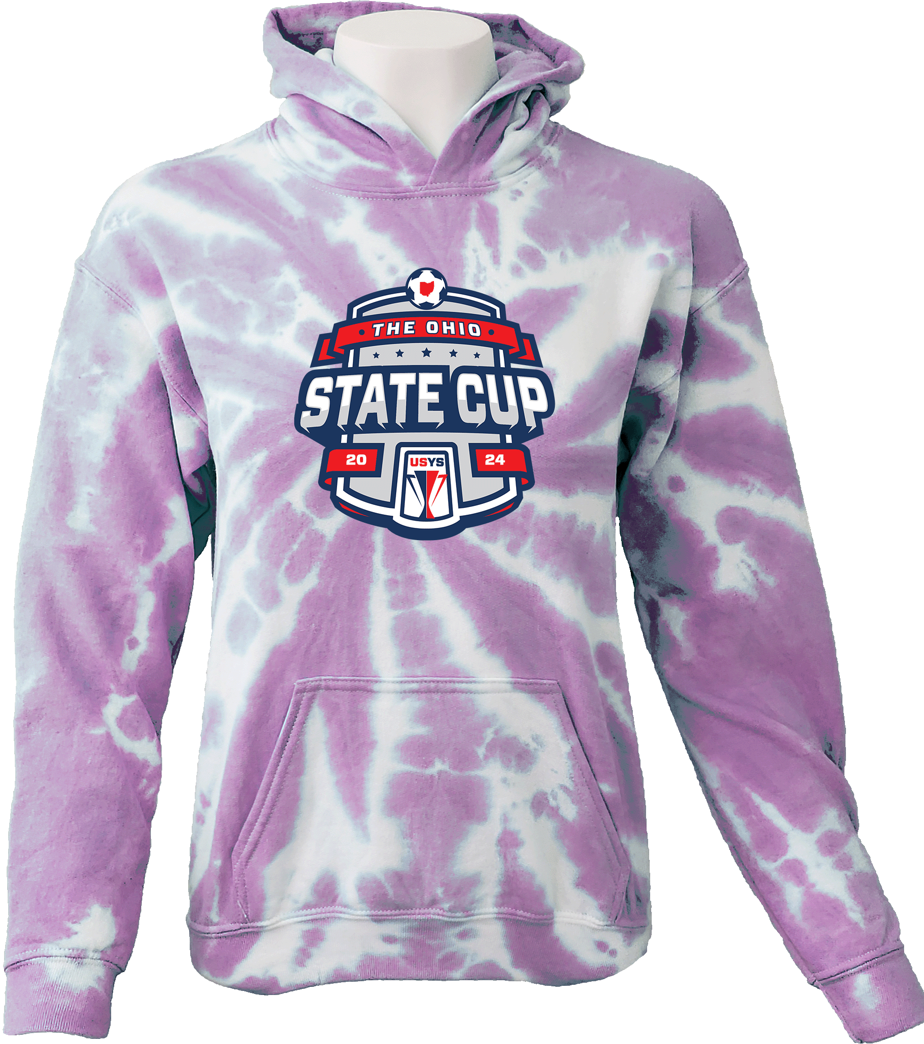 Tie-Dye Hoodies - 2024 USYS OH State Cup