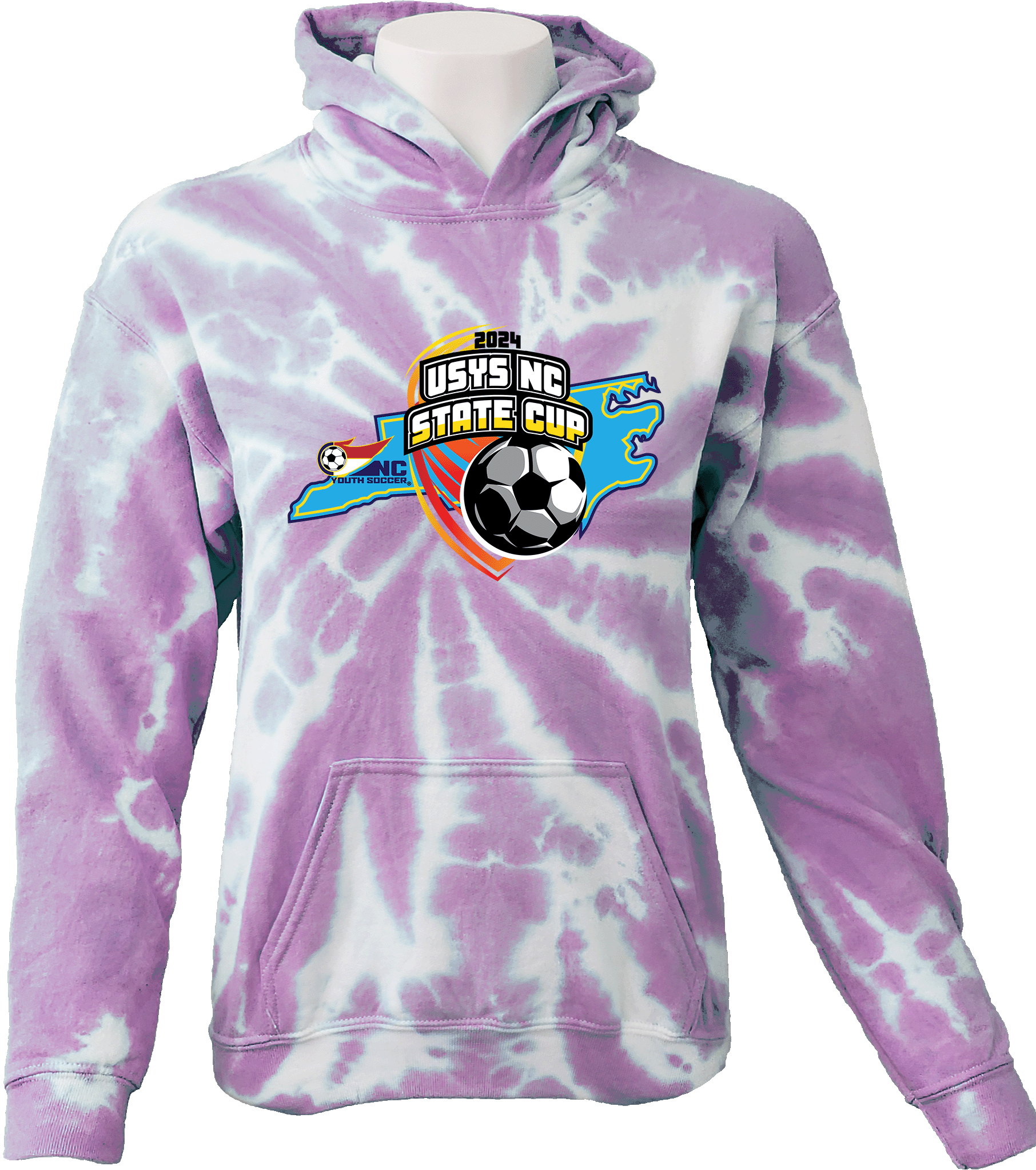 Tie-Dye Hoodies - 2024 USYS NC State Cup