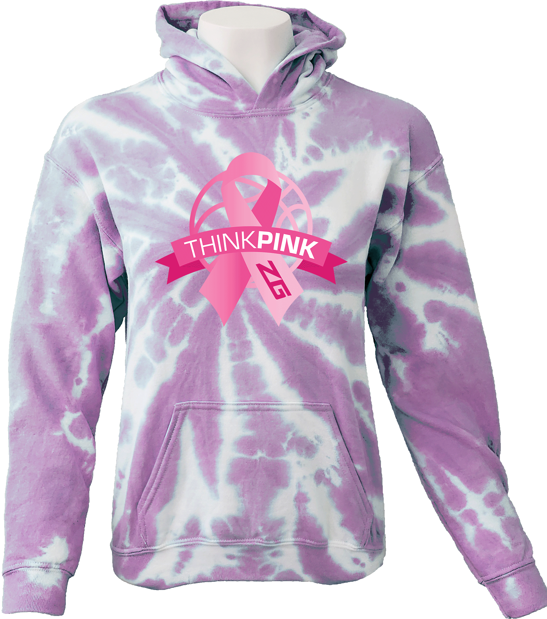 Tie-Dye Hoodies - 2024 Zero Gravity Think Pink Challenge