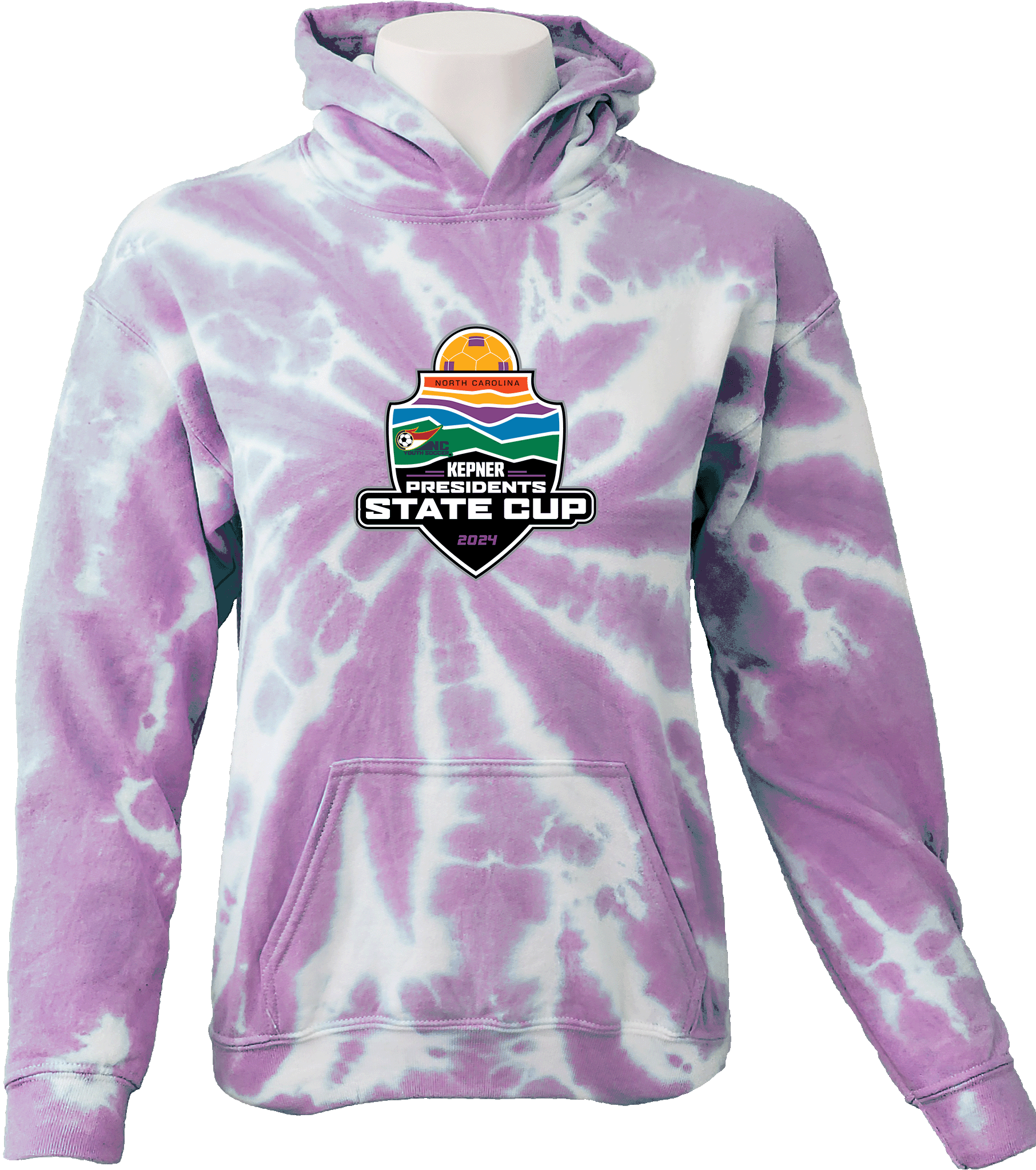 Tie-Dye Hoodies - 2024 USYS NC Presidents Cup Fall