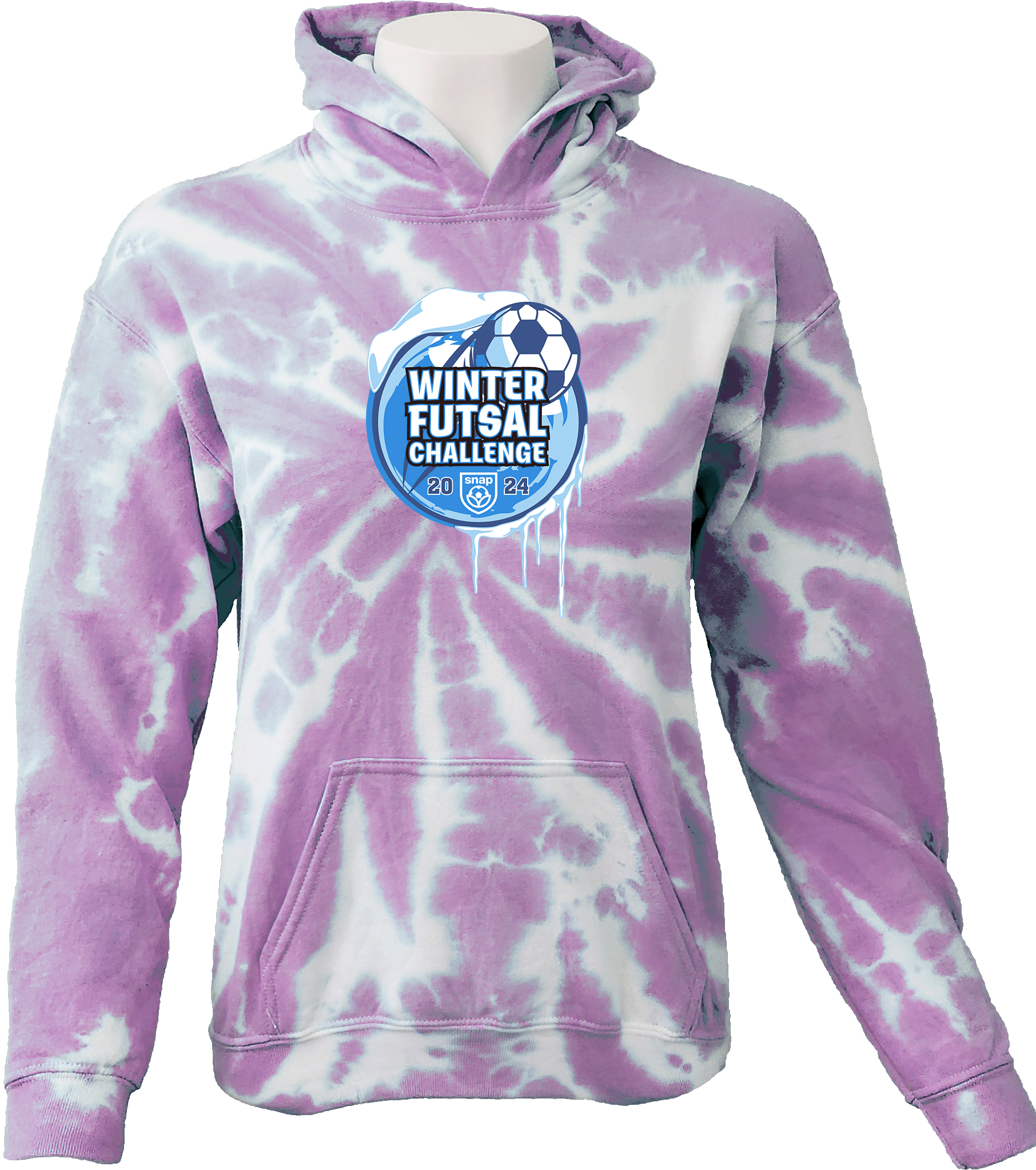 Tie-Dye Hoodies - 2024 Winter Futsal Challenge