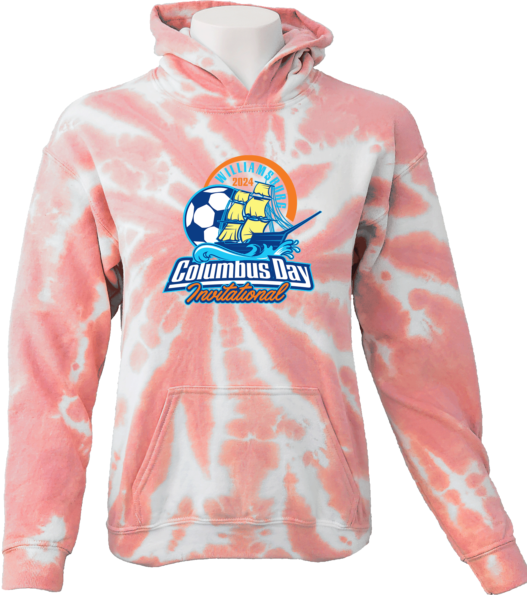 Tie-Dye Hoodies - 2024 Williamsburg Columbus Day Invitational