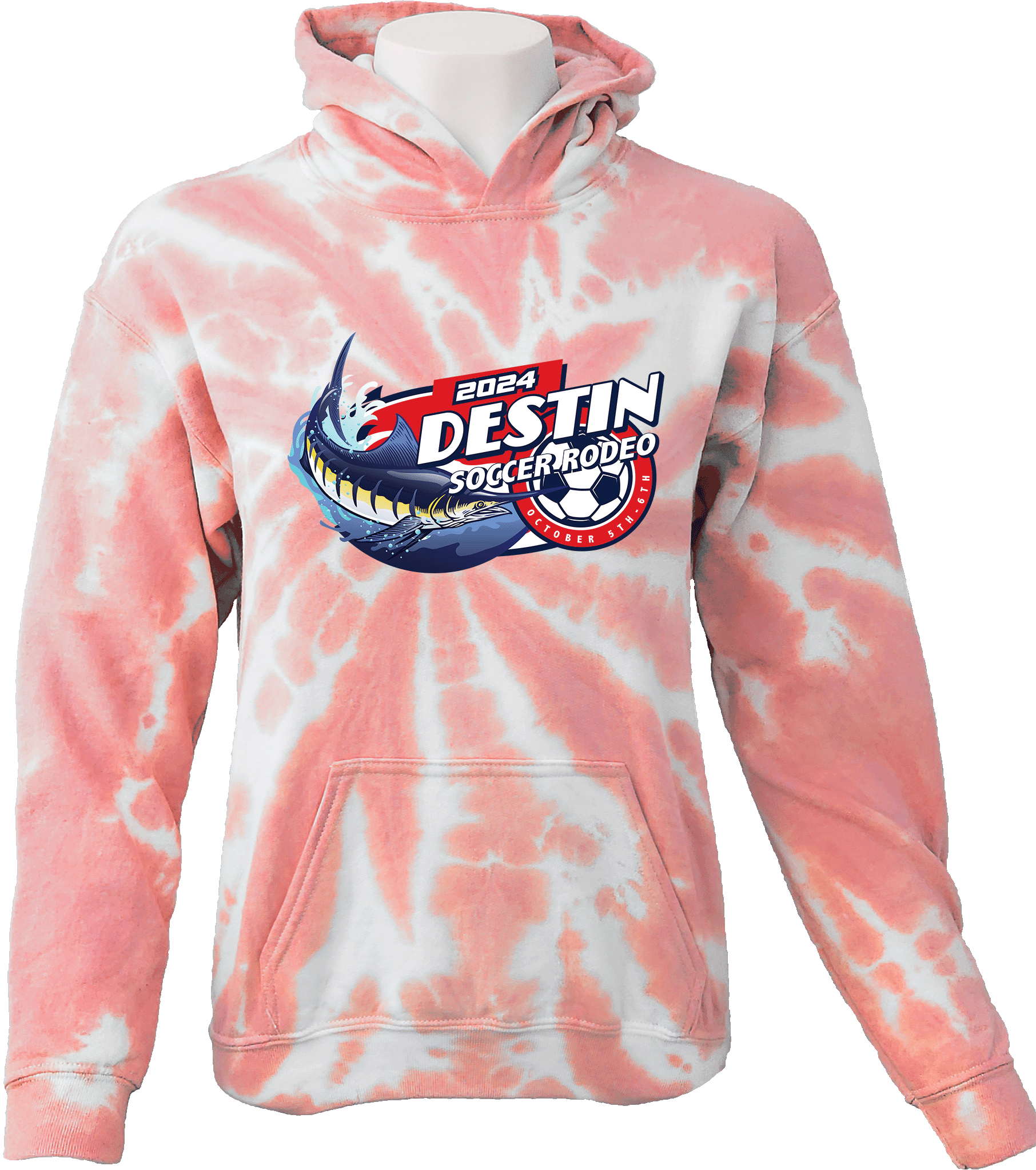 Tie-Dye Hoodies - 2024 Destin Soccer Rodeo