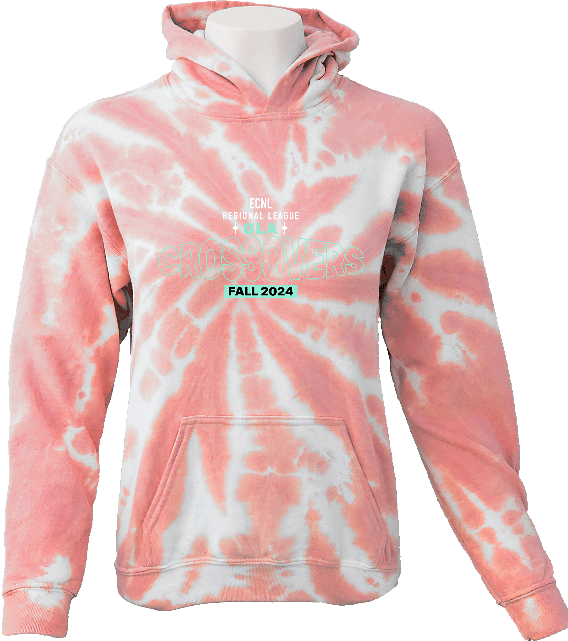 Tie-Dye Hoodies - 2024 ECNL-RL Crossover - Transparent