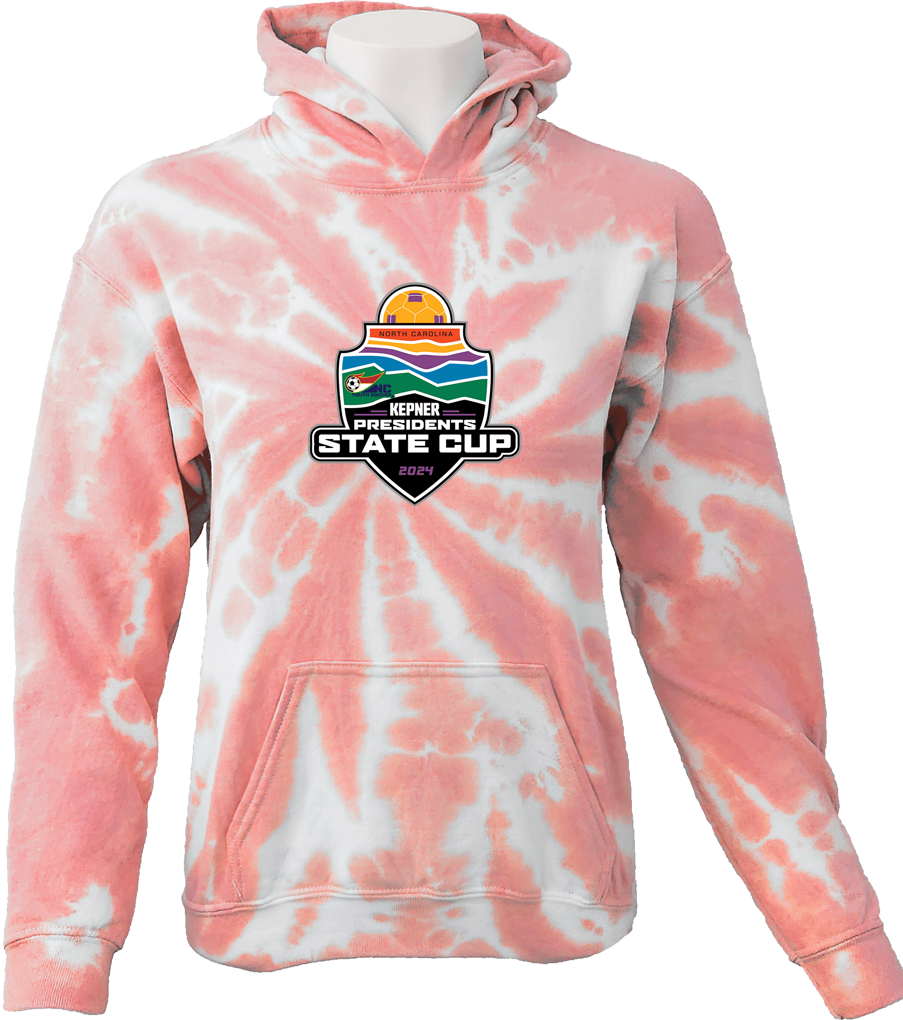 Tie-Dye Hoodies - 2024 USYS NC Presidents Cup Fall