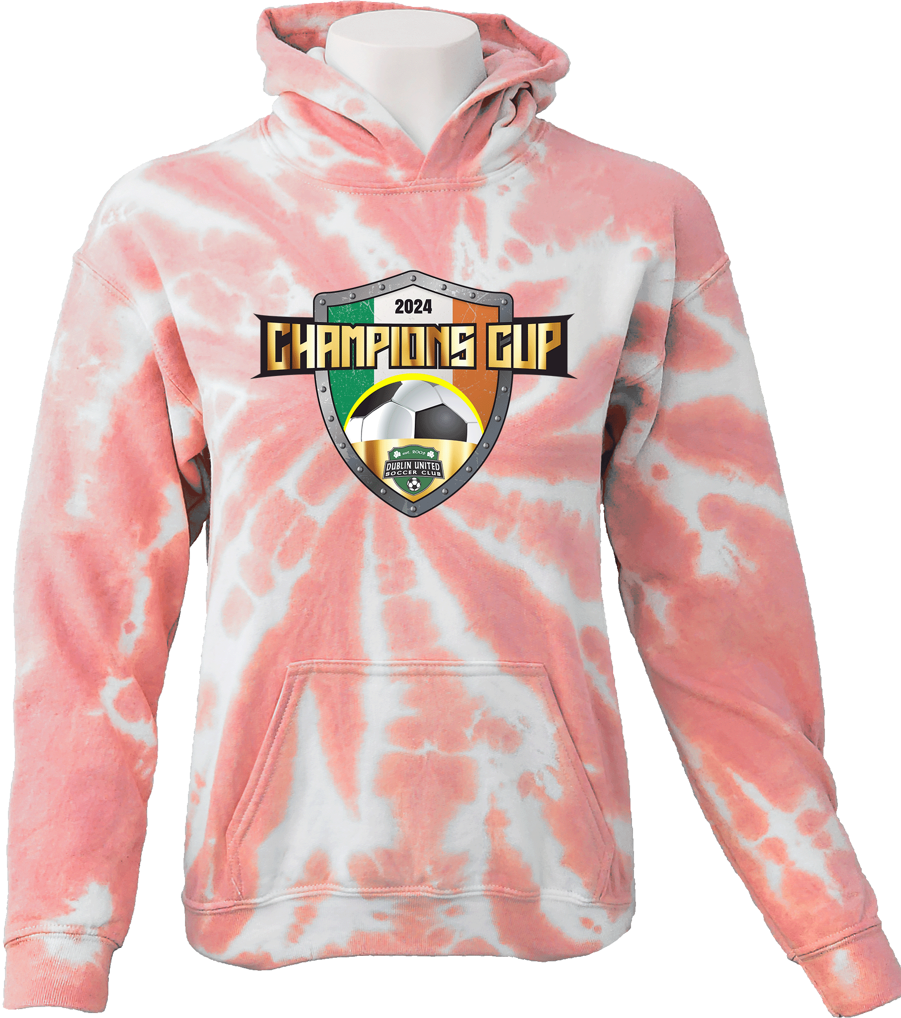 Tie-Dye Hoodies - 2024 Dublin United Champions Cup