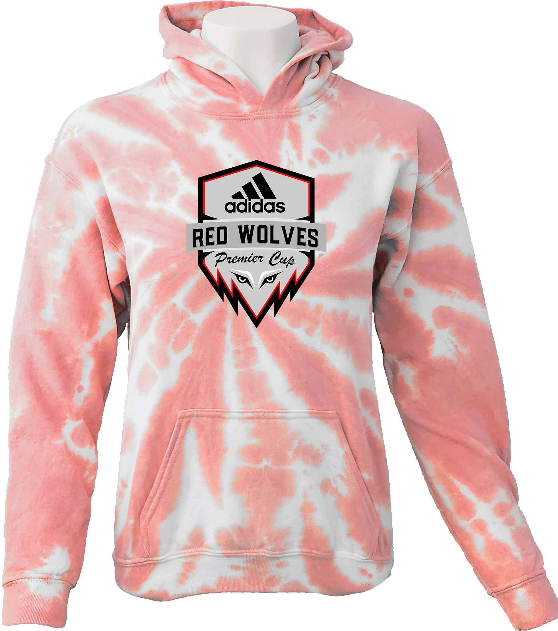 Tie-Dye Hoodies - 2024 Adidas Red Wolves Premier CupDont Delete