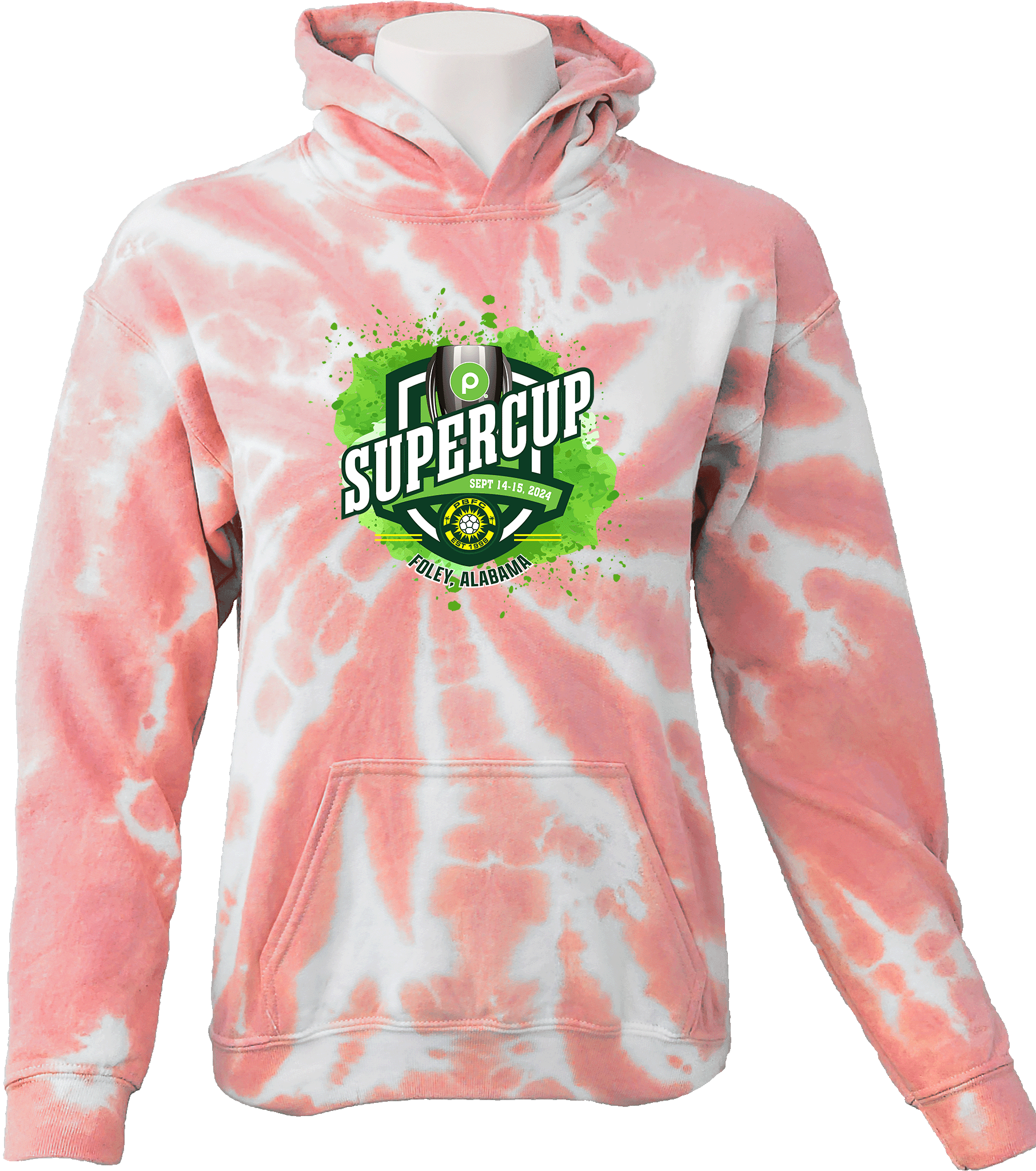 Tie-Dye Hoodies - 2024 Publix SuperCup (Boys) - Green