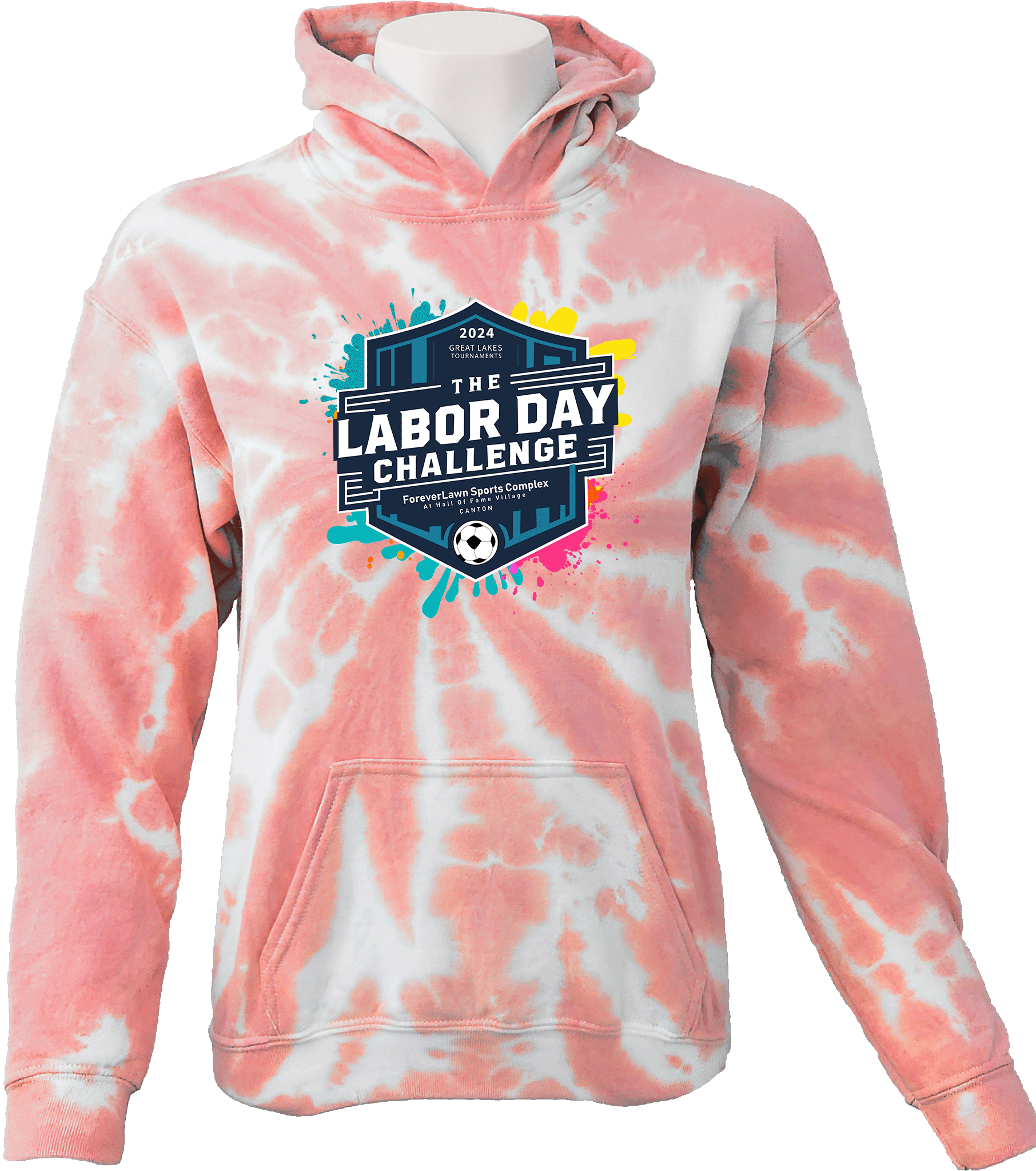 Tie-Dye Hoodies - 2024 Great Lakes Labor Day Challenge