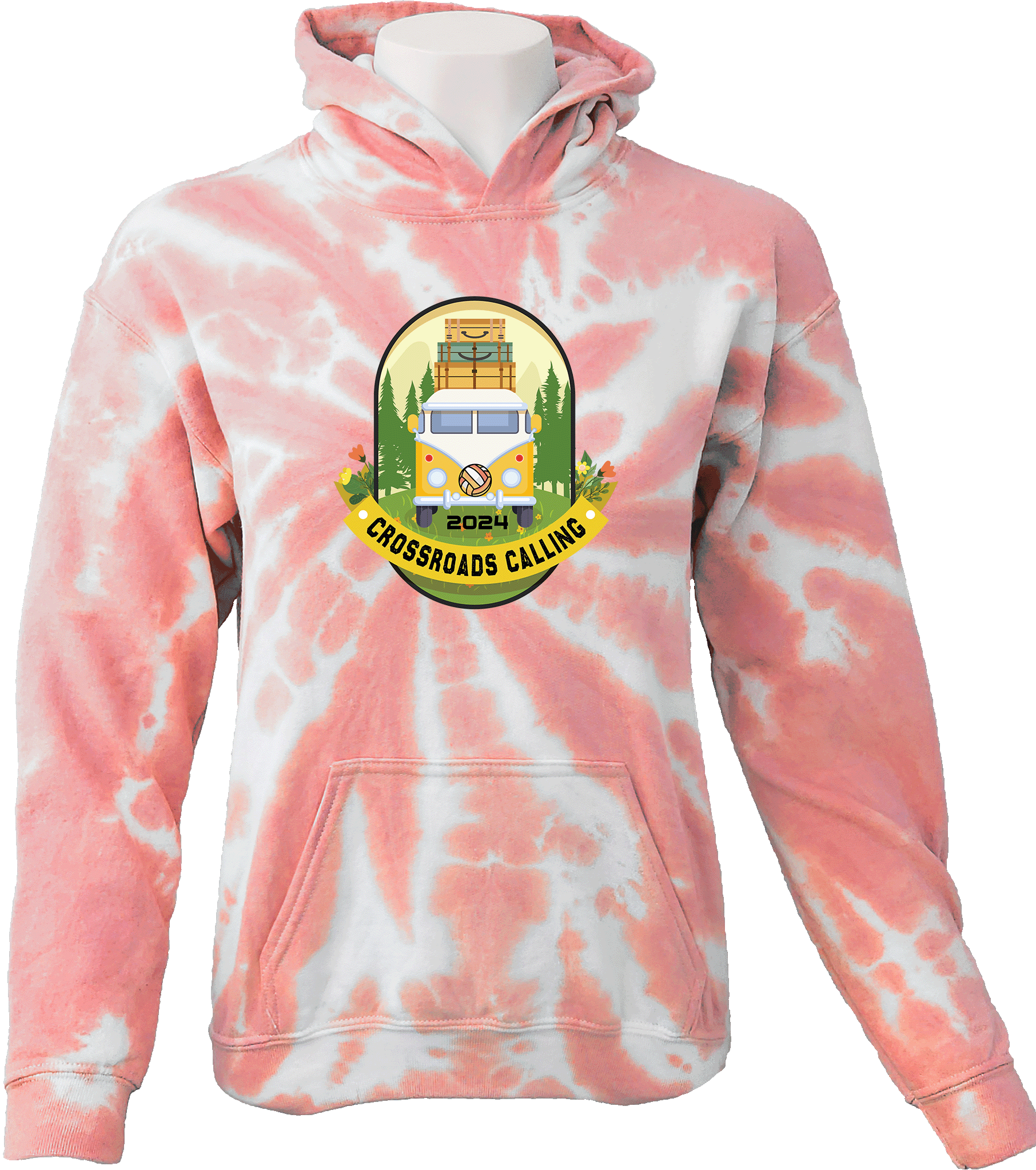 Tie-Dye Hoodies - 2024 Crossroads Calling