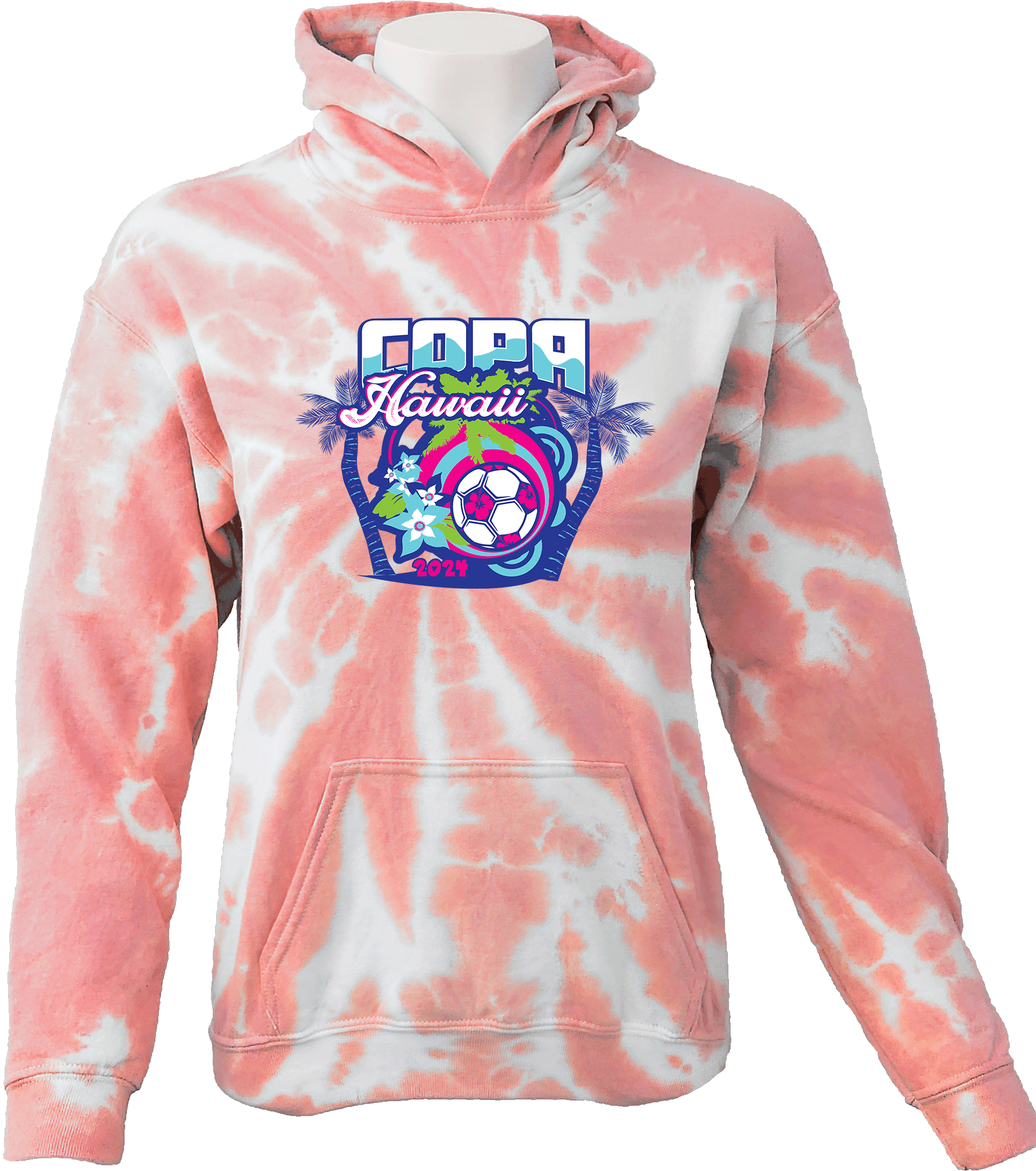 Tie-Dye Hoodies - 2024 Hawaii Kings Cup