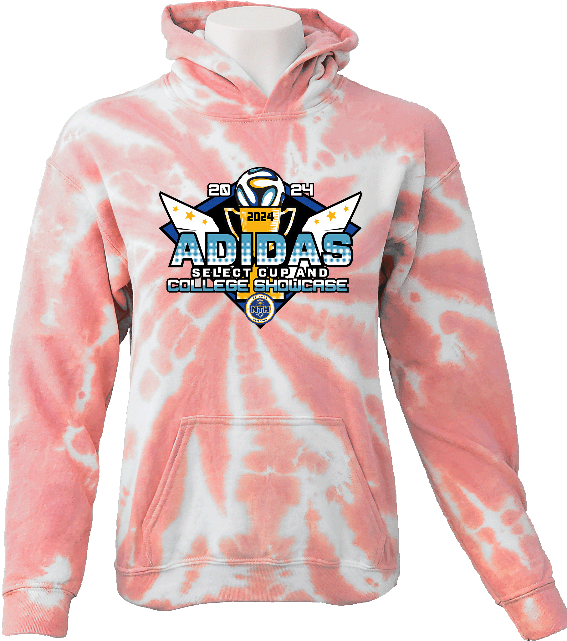 Tie-Dye Hoodies - 2024 NTH Adidas Select Cup and College Showcase