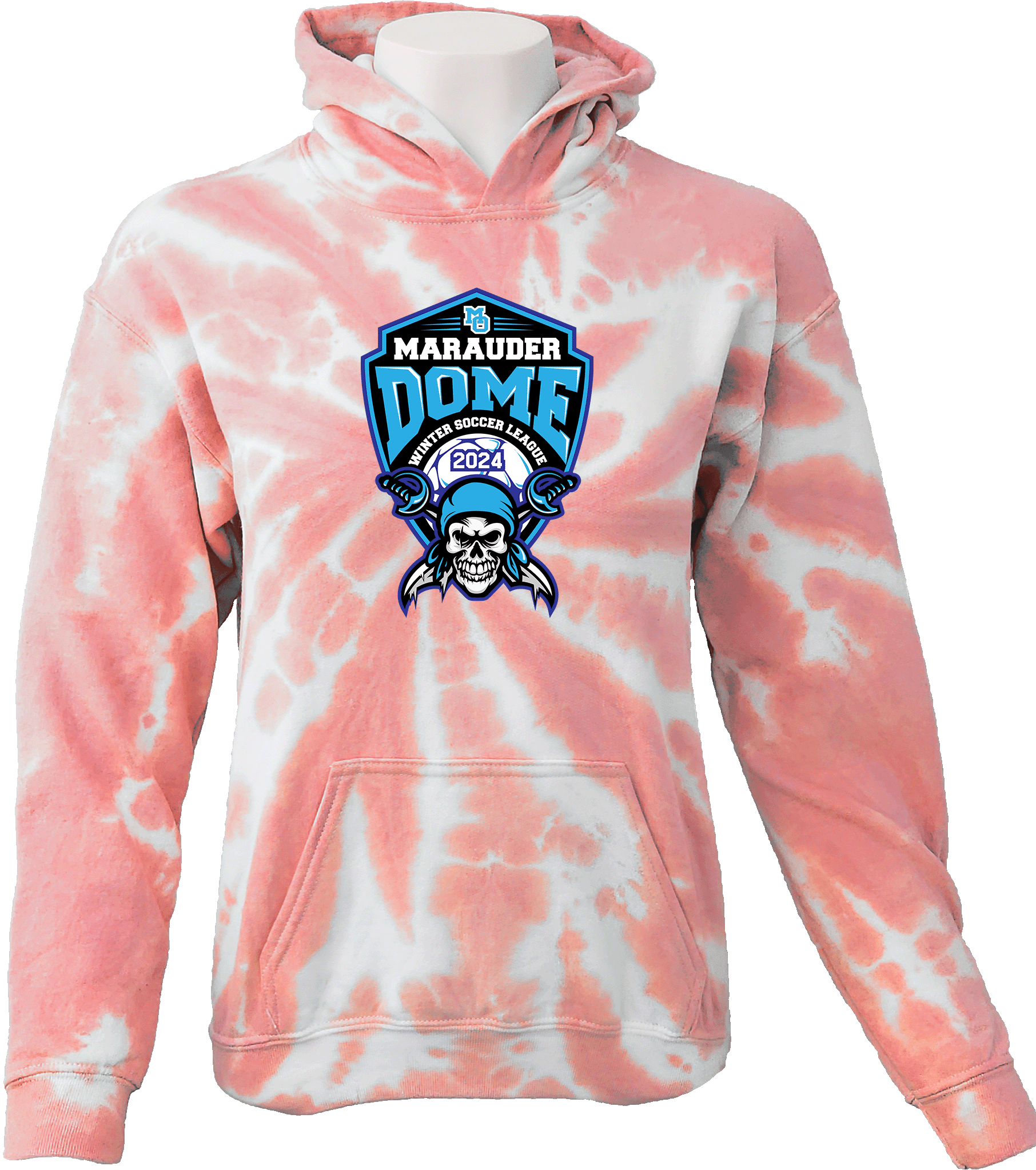 Tie-Dye Hoodies - 2024 Marauder Dome Winter Soccer League