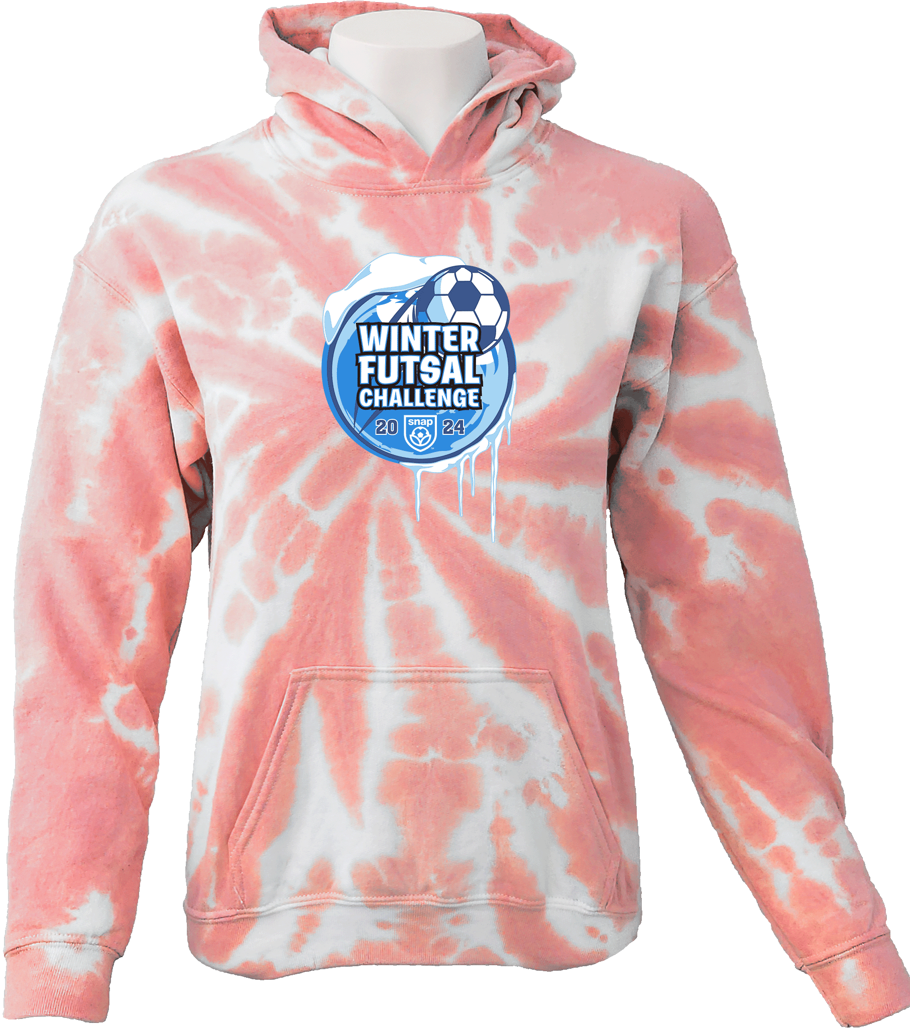 Tie-Dye Hoodies - 2024 Winter Futsal Challenge