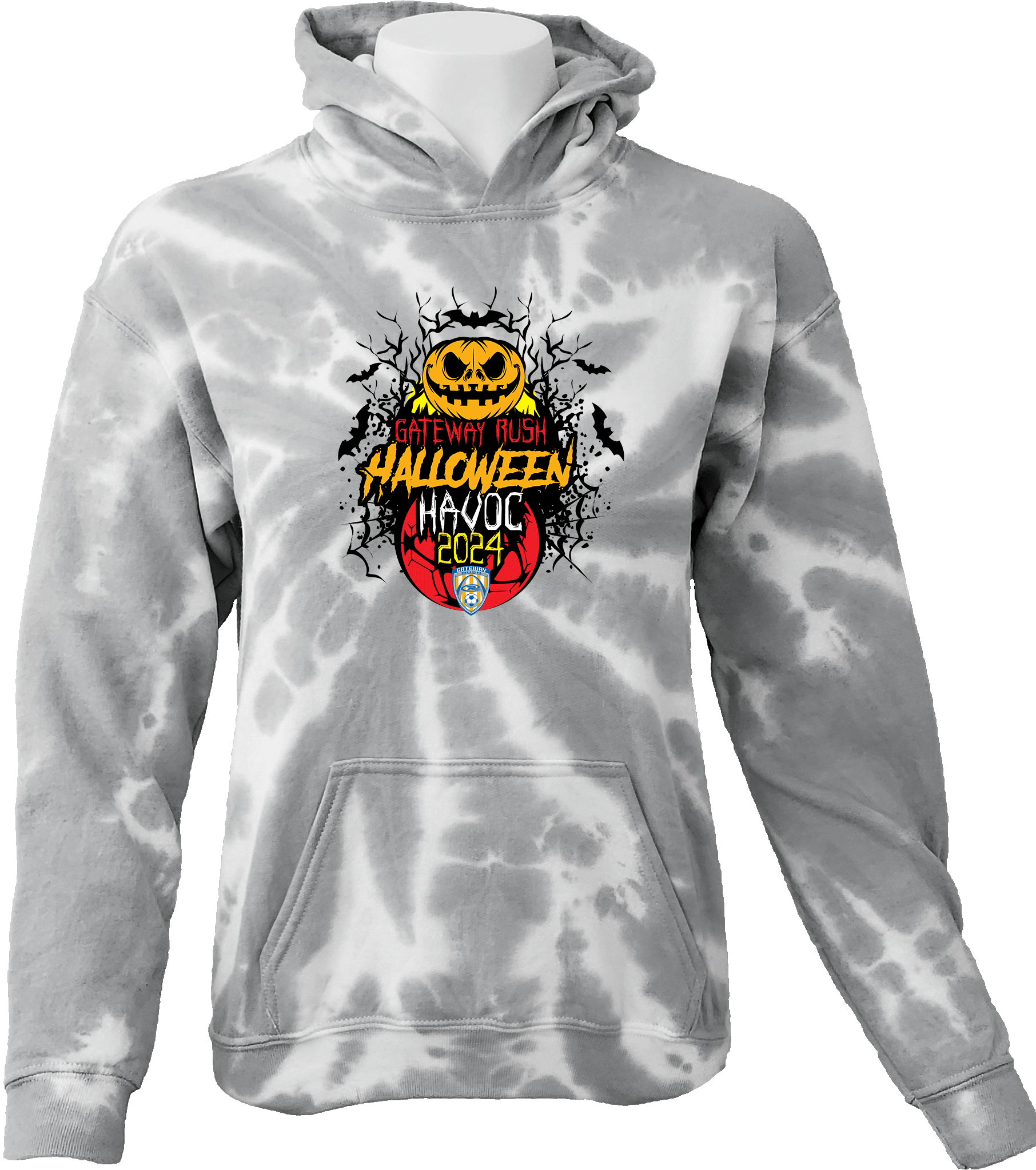 Tie-Dye Hoodies - 2024 Gateway Rush Halloween Havoc