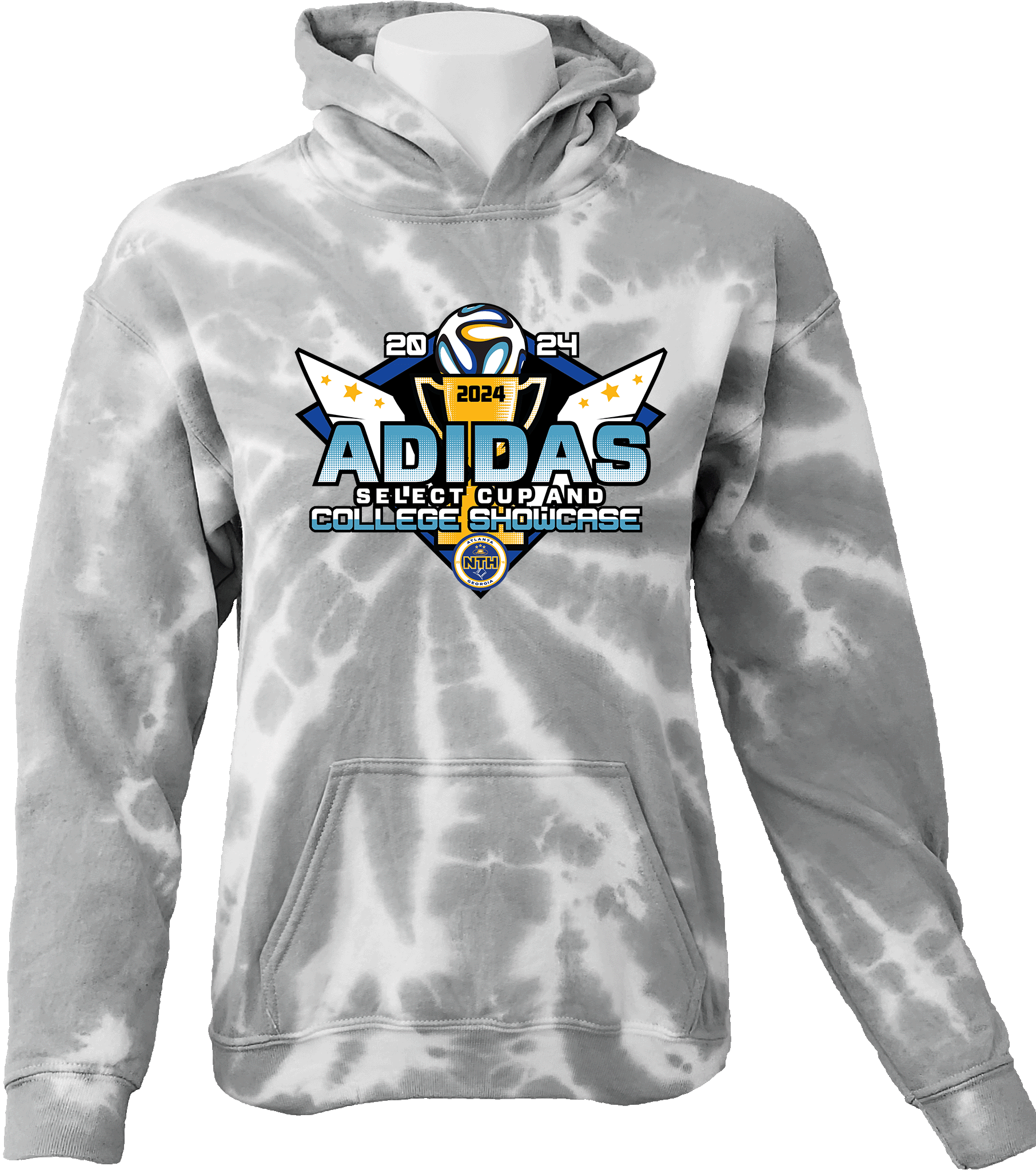 Tie-Dye Hoodies - 2024 NTH Adidas Select Cup and College Showcase