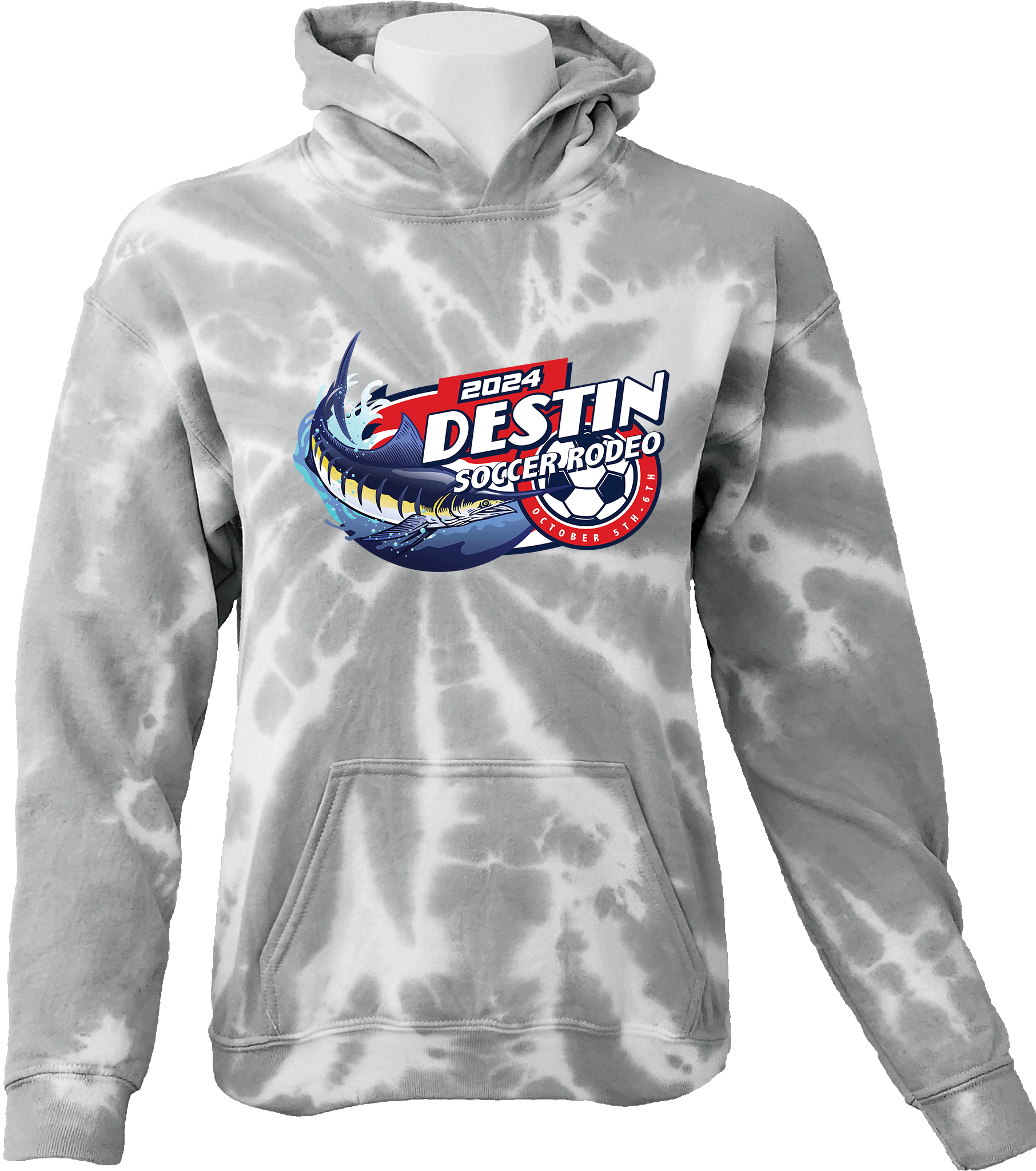 Tie-Dye Hoodies - 2024 Destin Soccer Rodeo