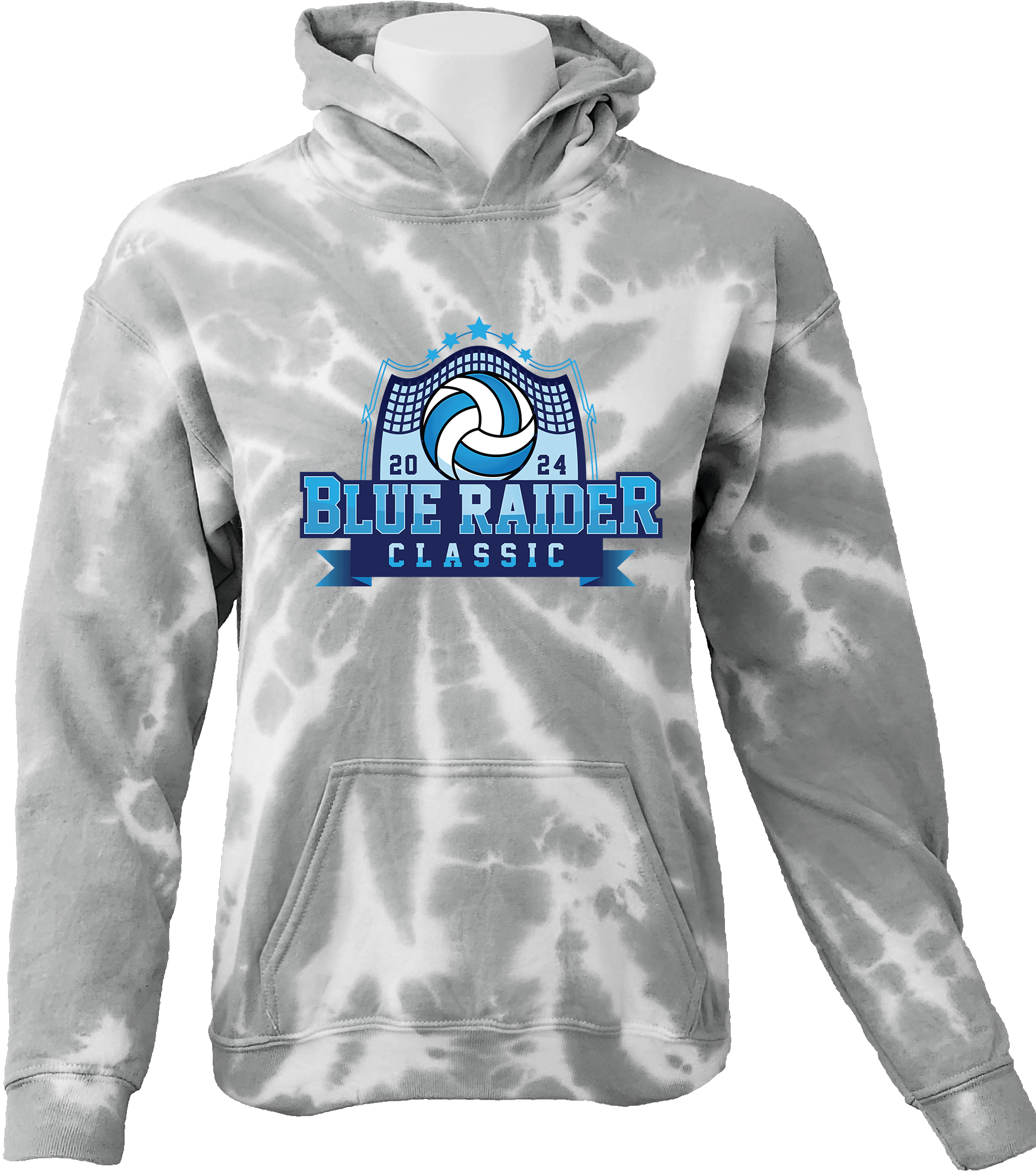 Tie-Dye Hoodies - 2024 Blue Raider Classic