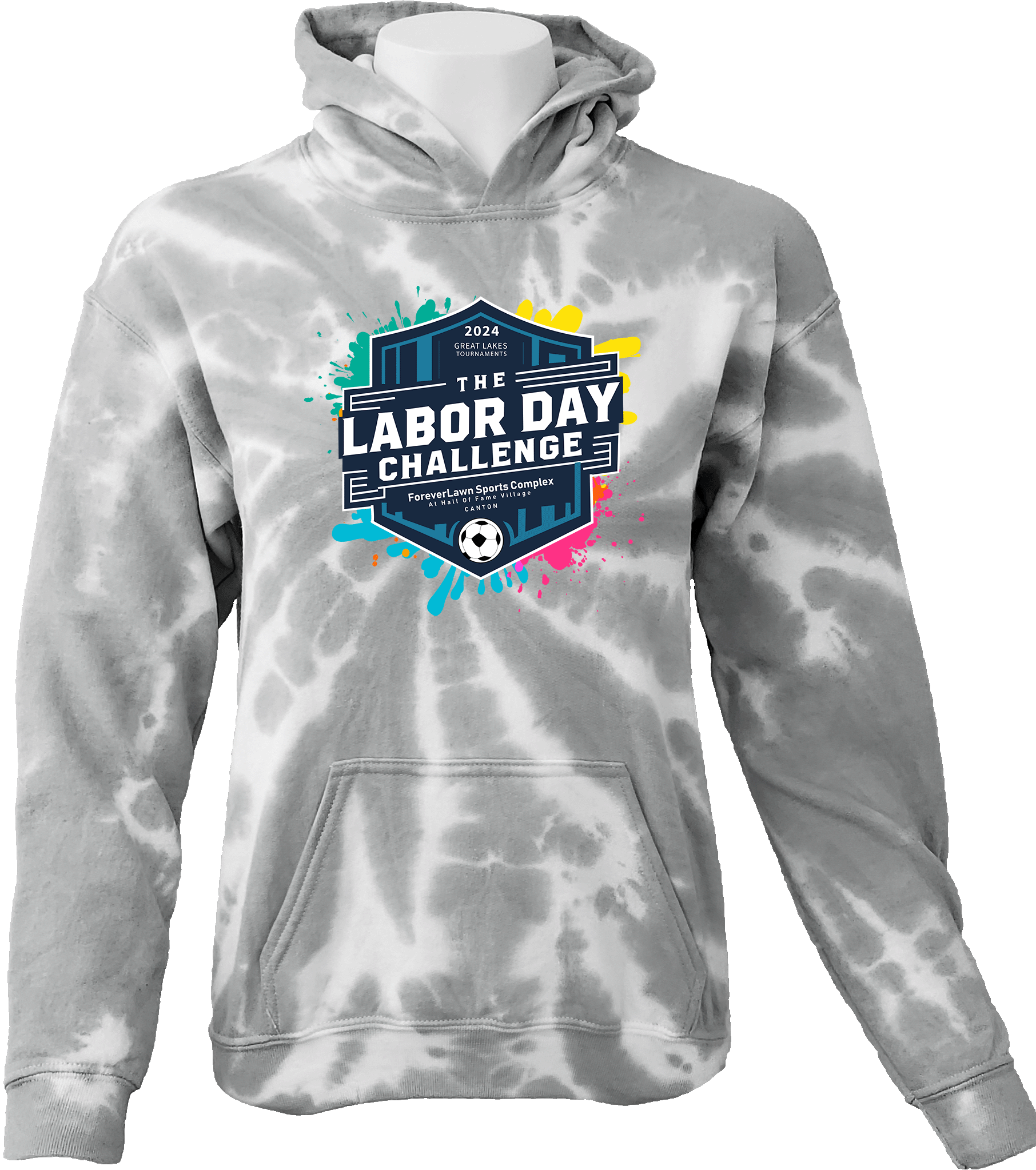 Tie-Dye Hoodies - 2024 Great Lakes Labor Day Challenge