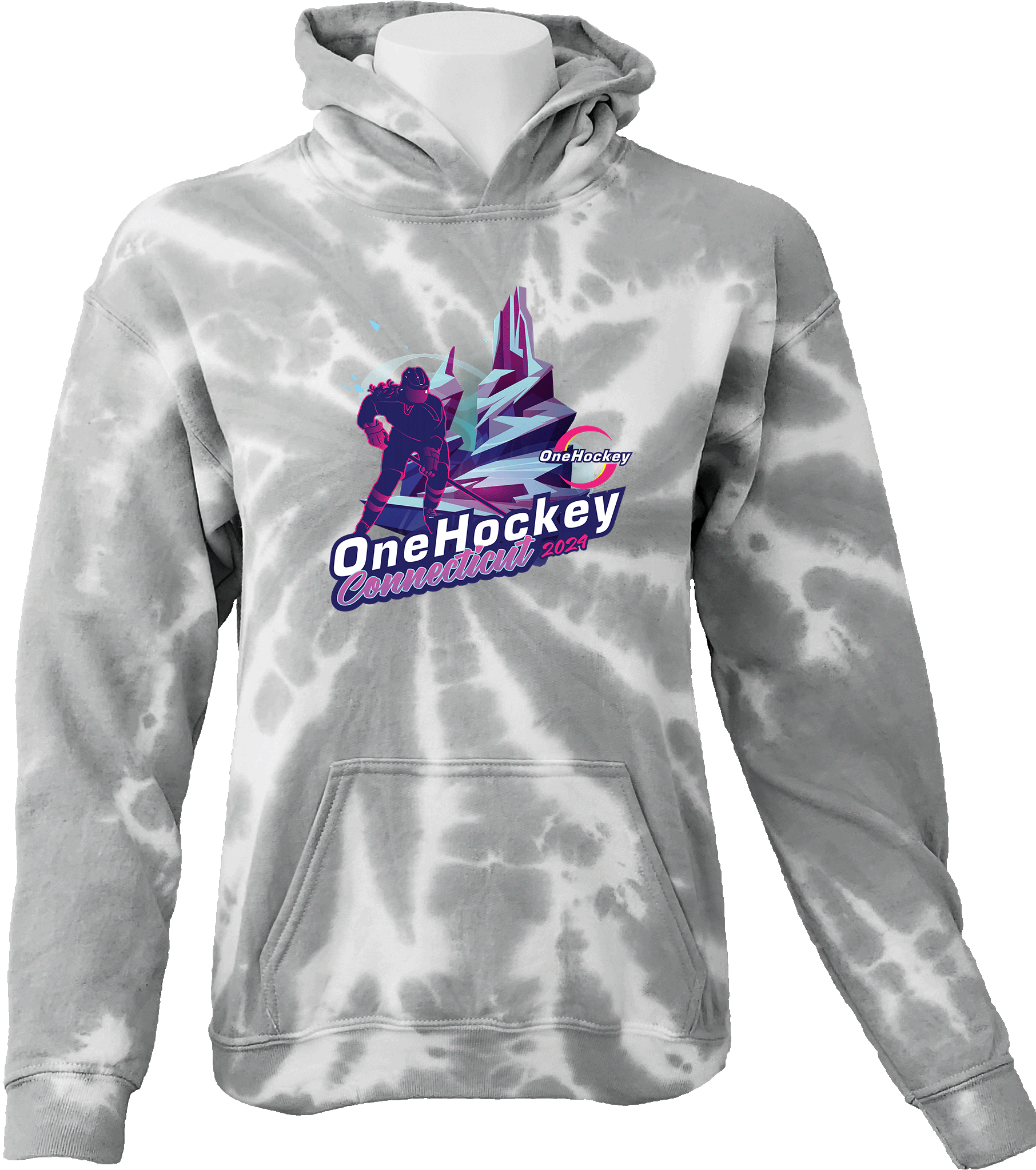 Tie-Dye Hoodies - 2024 OneHockey Connecticut October