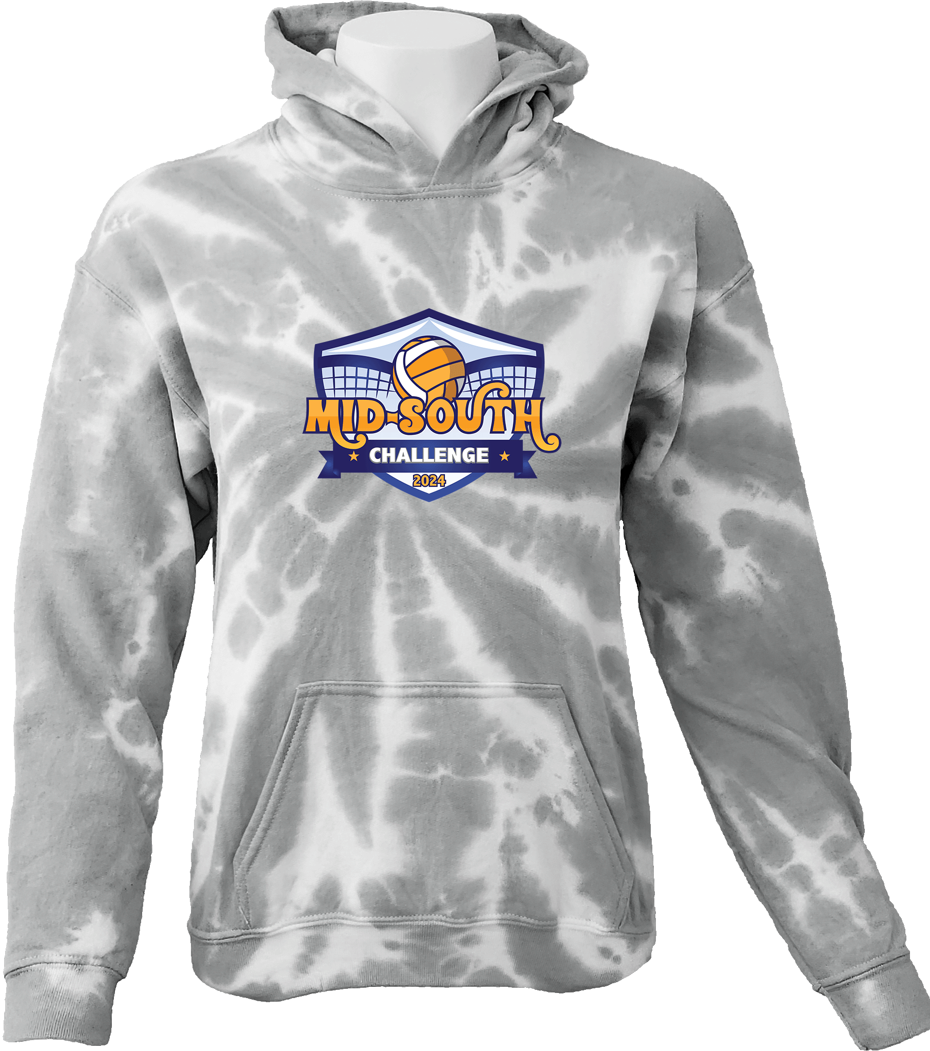 Tie-Dye Hoodies - 2024 Mid-South Challenge