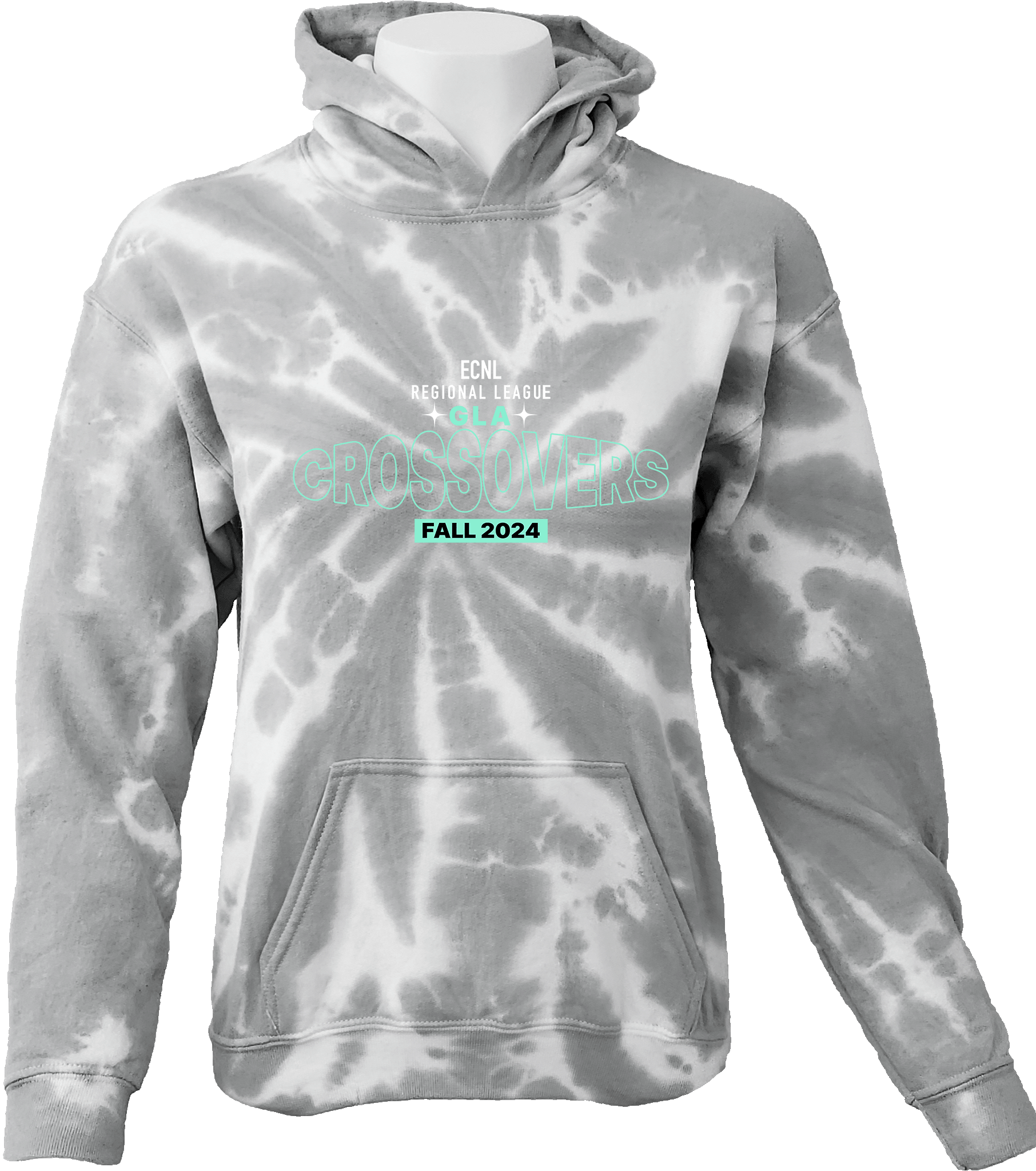 Tie-Dye Hoodies - 2024 ECNL-RL Crossover - Transparent