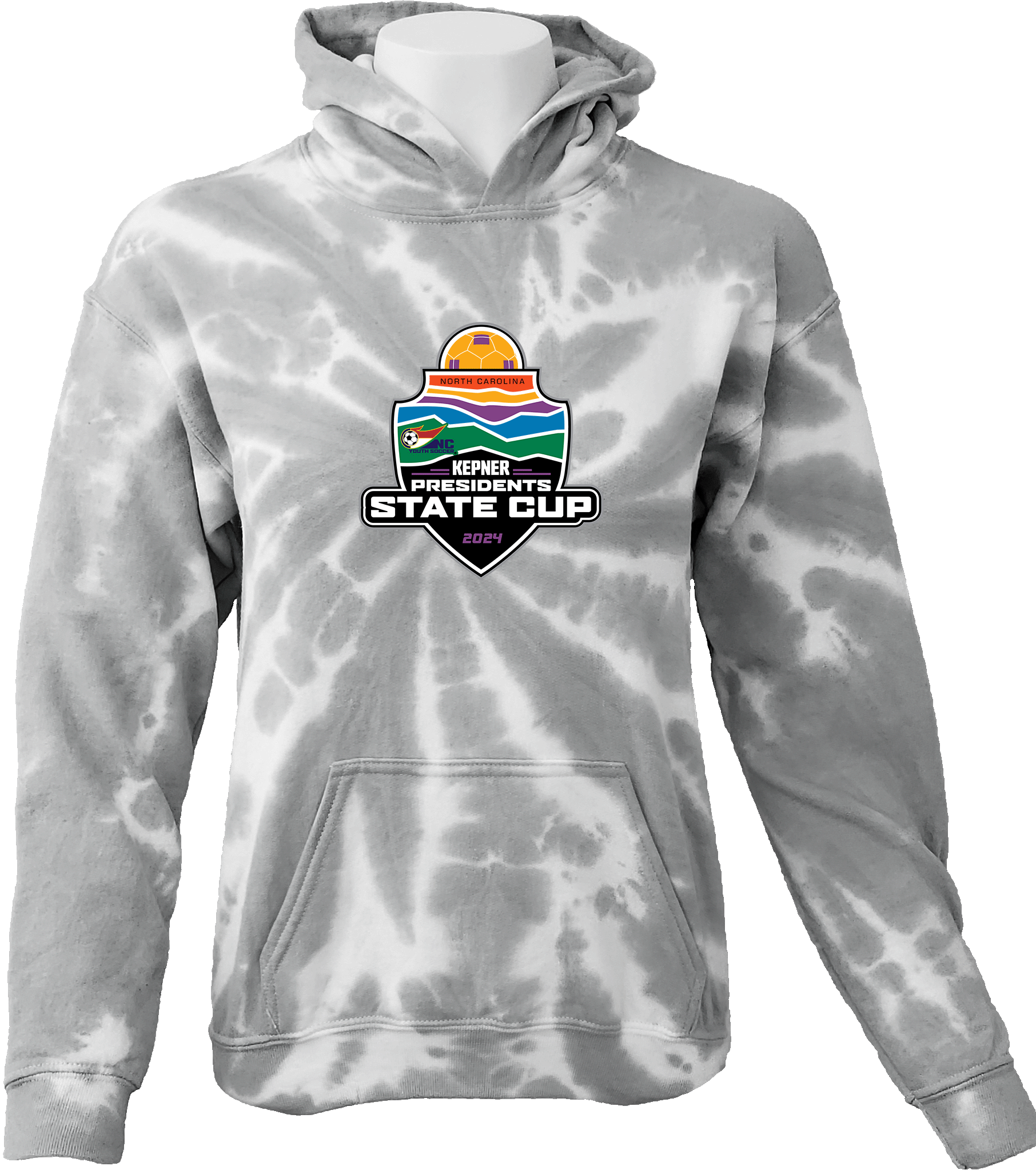 Tie-Dye Hoodies - 2024 USYS NC Presidents Cup Fall