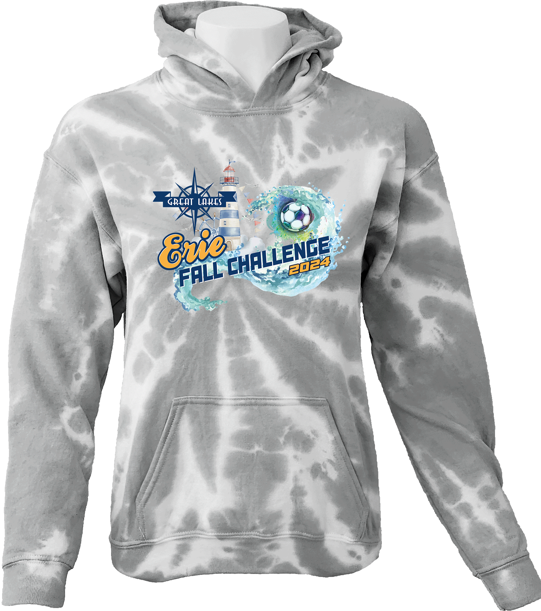 Tie-Dye Hoodies - 2024 Great Lakes Erie Fall Challenge