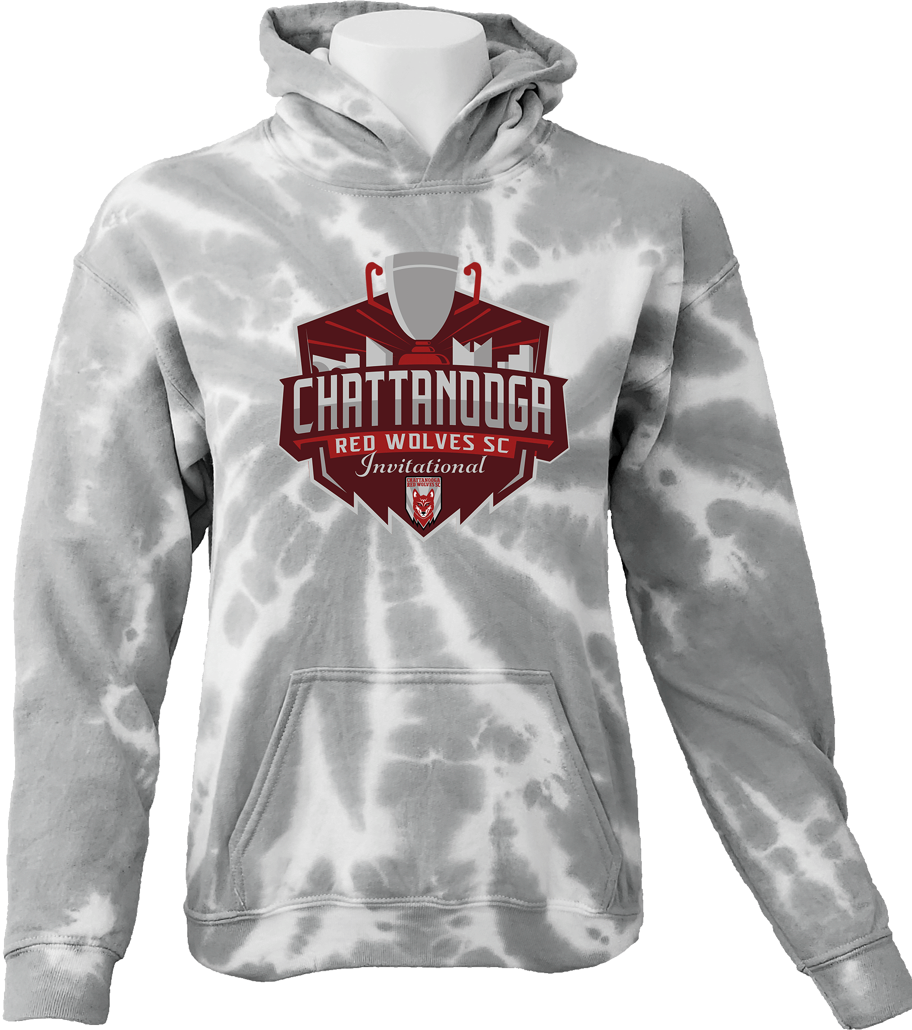 Tie-Dye Hoodies - 2024 Red Wolves Invitational