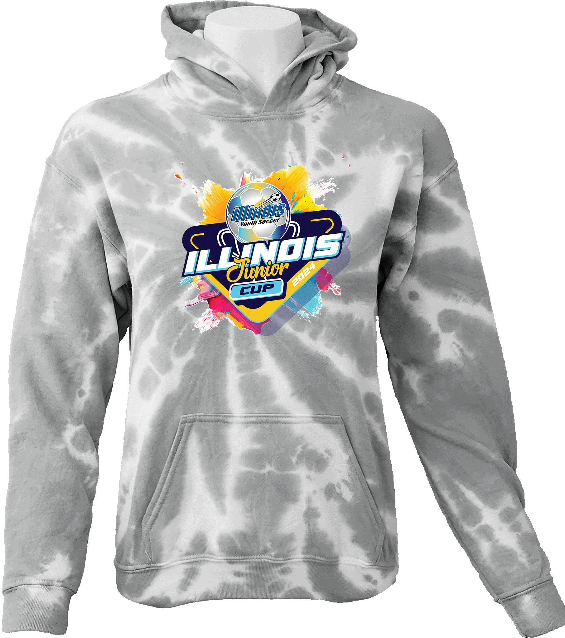 Tie-Dye Hoodies - 2024 USYS Illinois Junior Cup