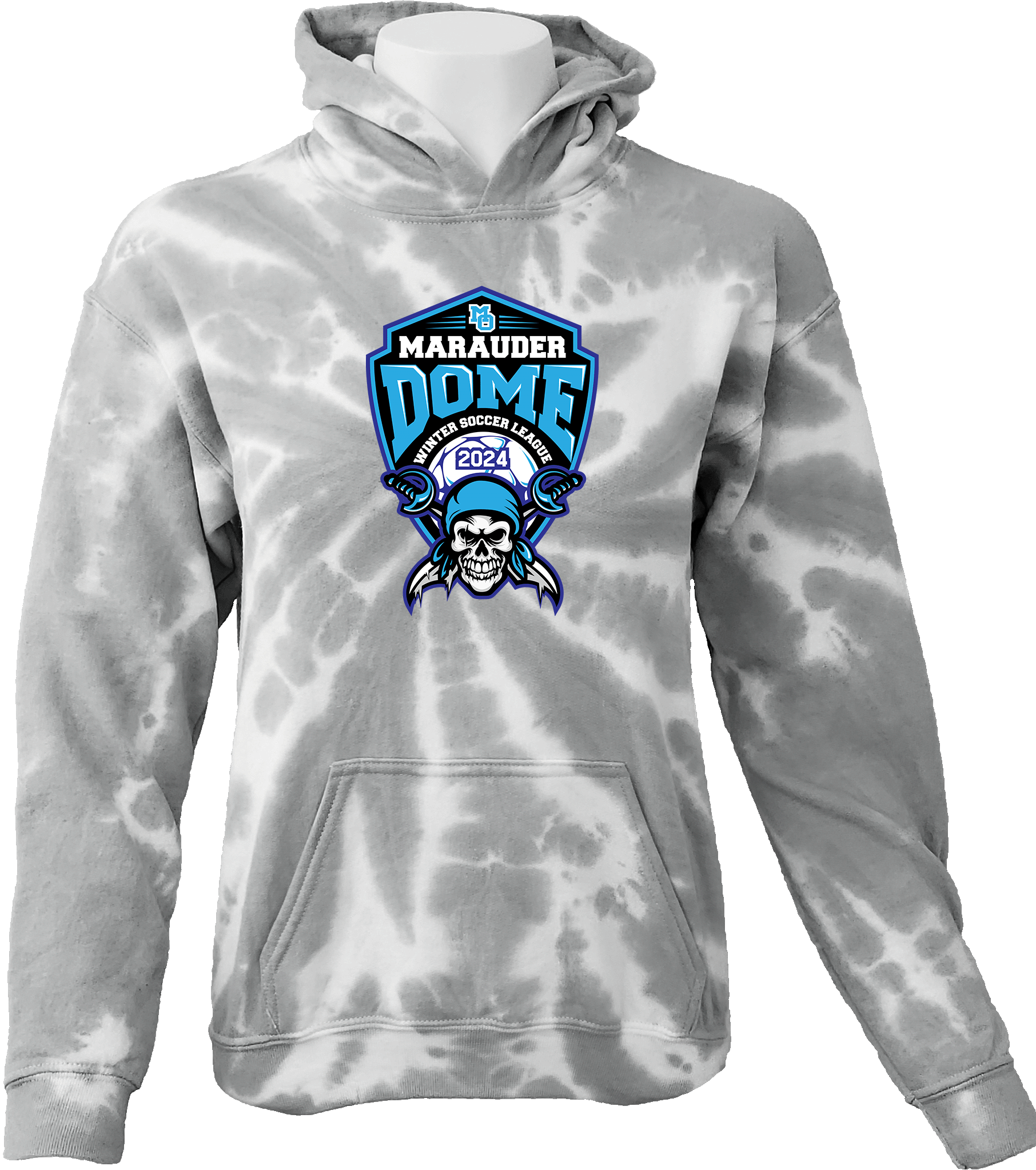 Tie-Dye Hoodies - 2024 Marauder Dome Winter Soccer League