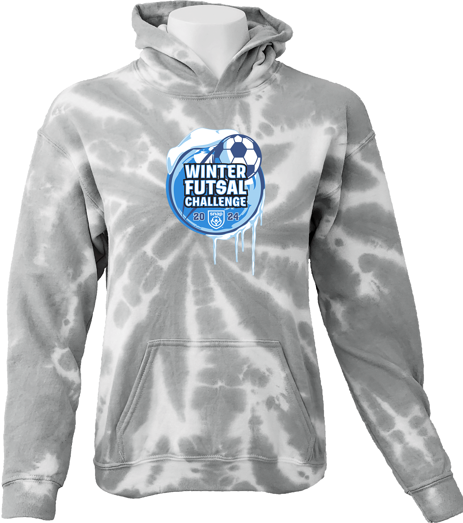 Tie-Dye Hoodies - 2024 Winter Futsal Challenge