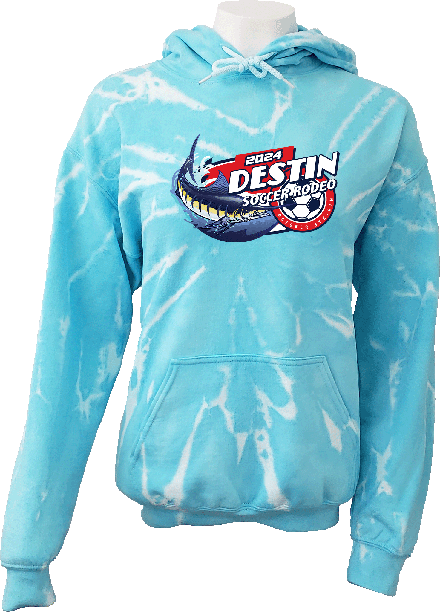 Tie-Dye Hoodies - 2024 Destin Soccer Rodeo