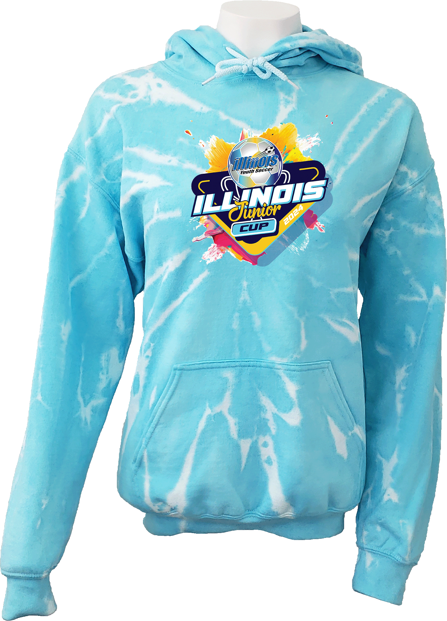 Tie-Dye Hoodies - 2024 USYS Illinois Junior Cup