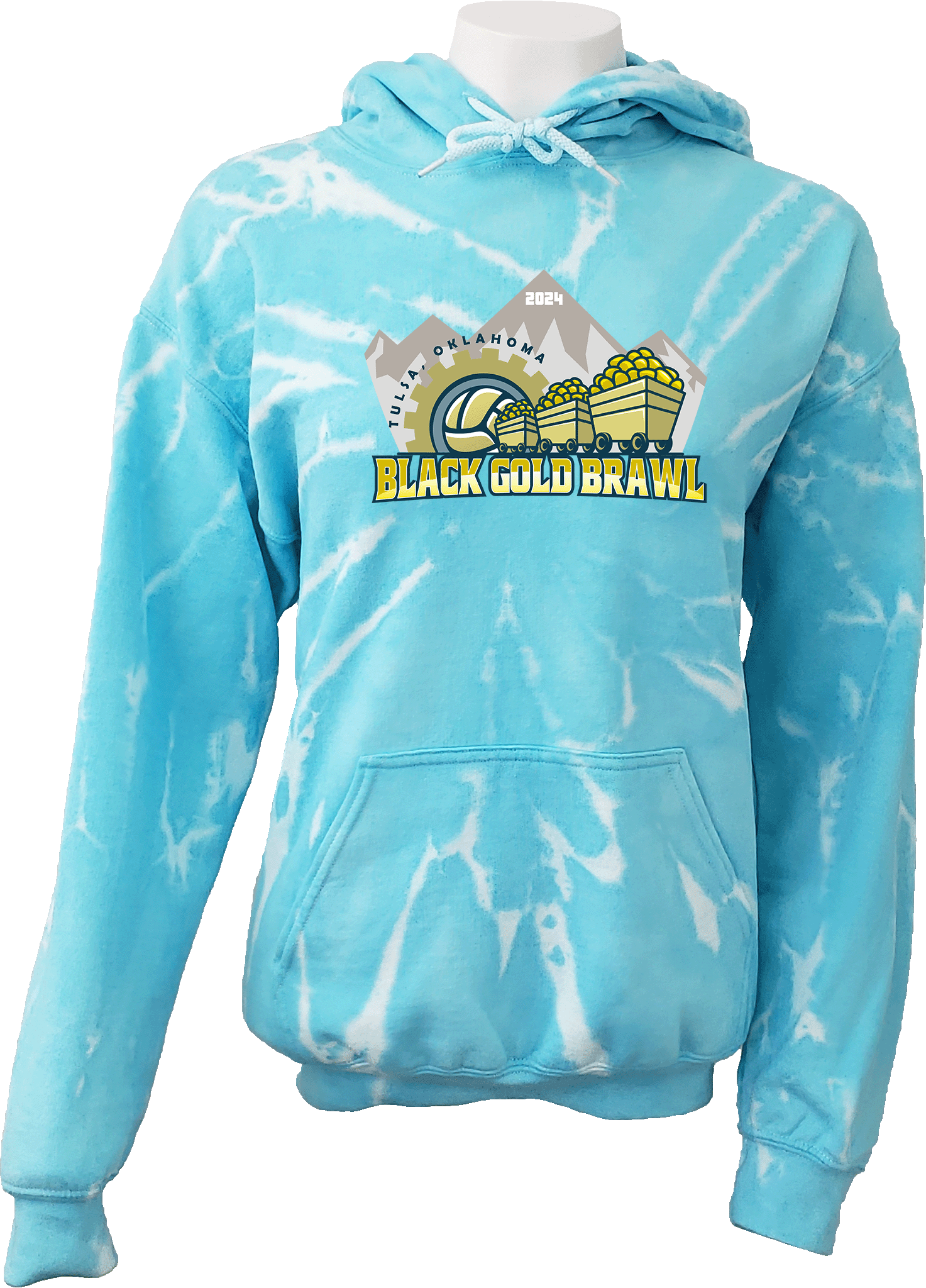 Tie-Dye Hoodies - 2024 Black Gold Brawl