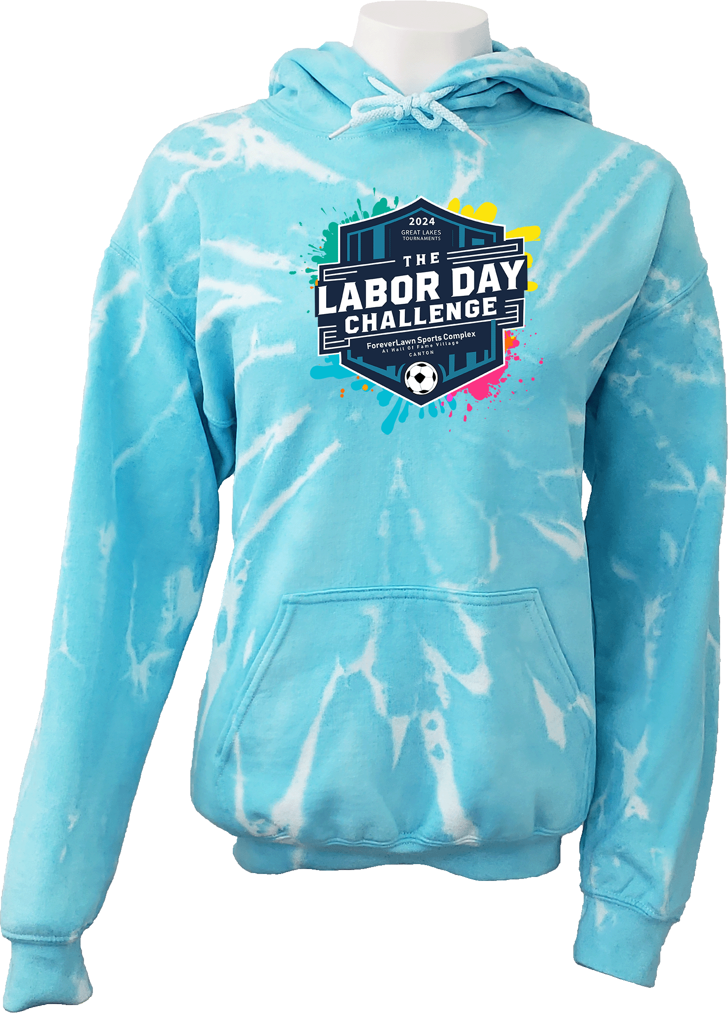 Tie-Dye Hoodies - 2024 Great Lakes Labor Day Challenge