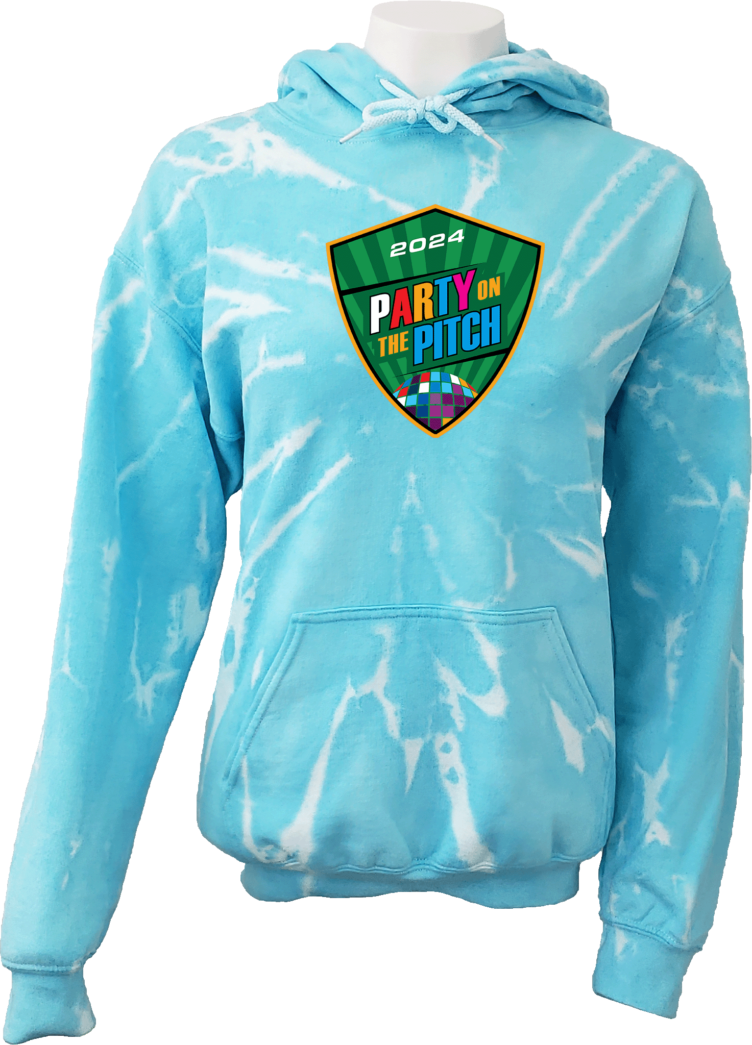 Tie-Dye Hoodies - 2024 Party On The Pitch