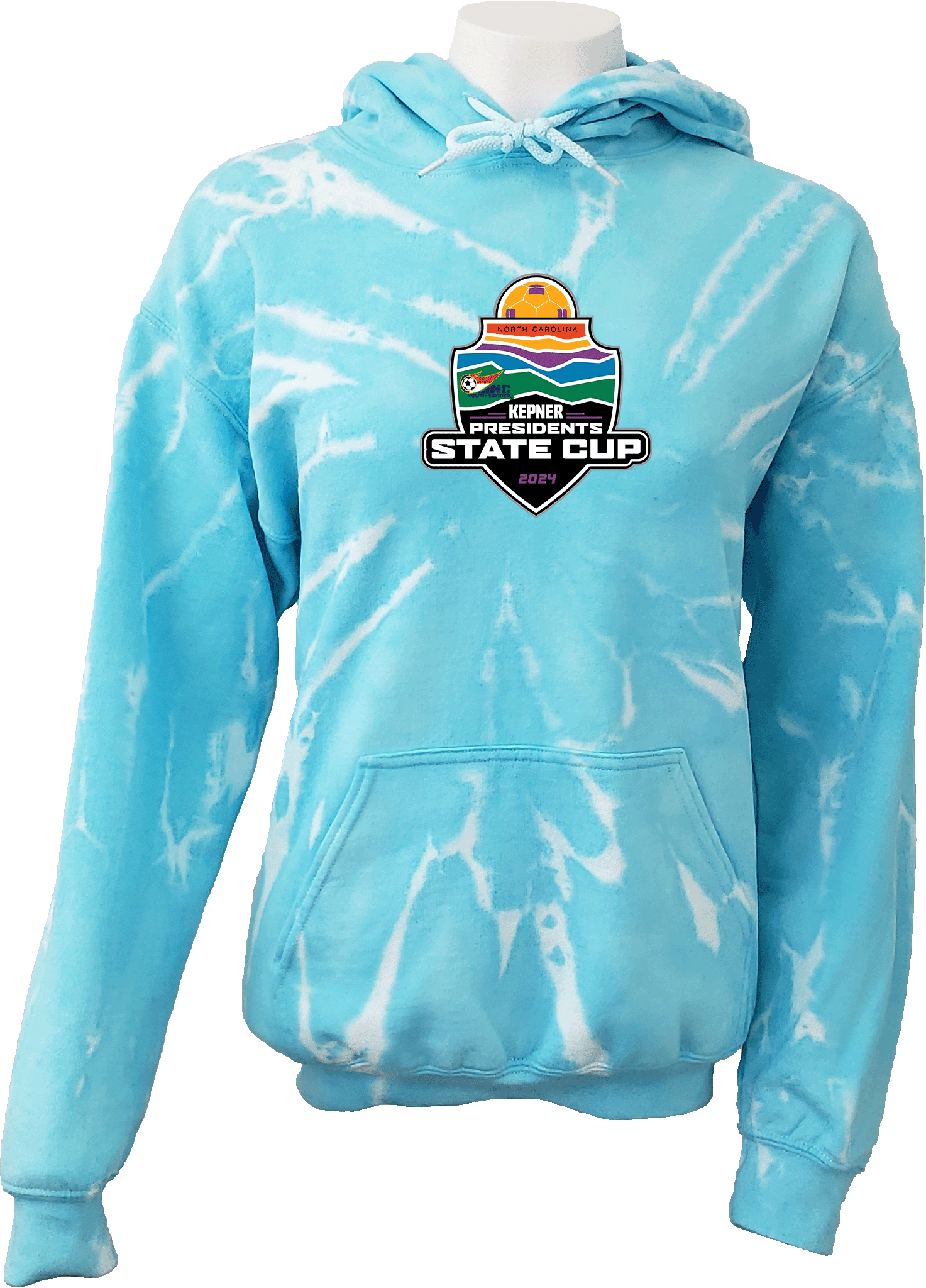 Tie-Dye Hoodies - 2024 USYS NC Presidents Cup Fall