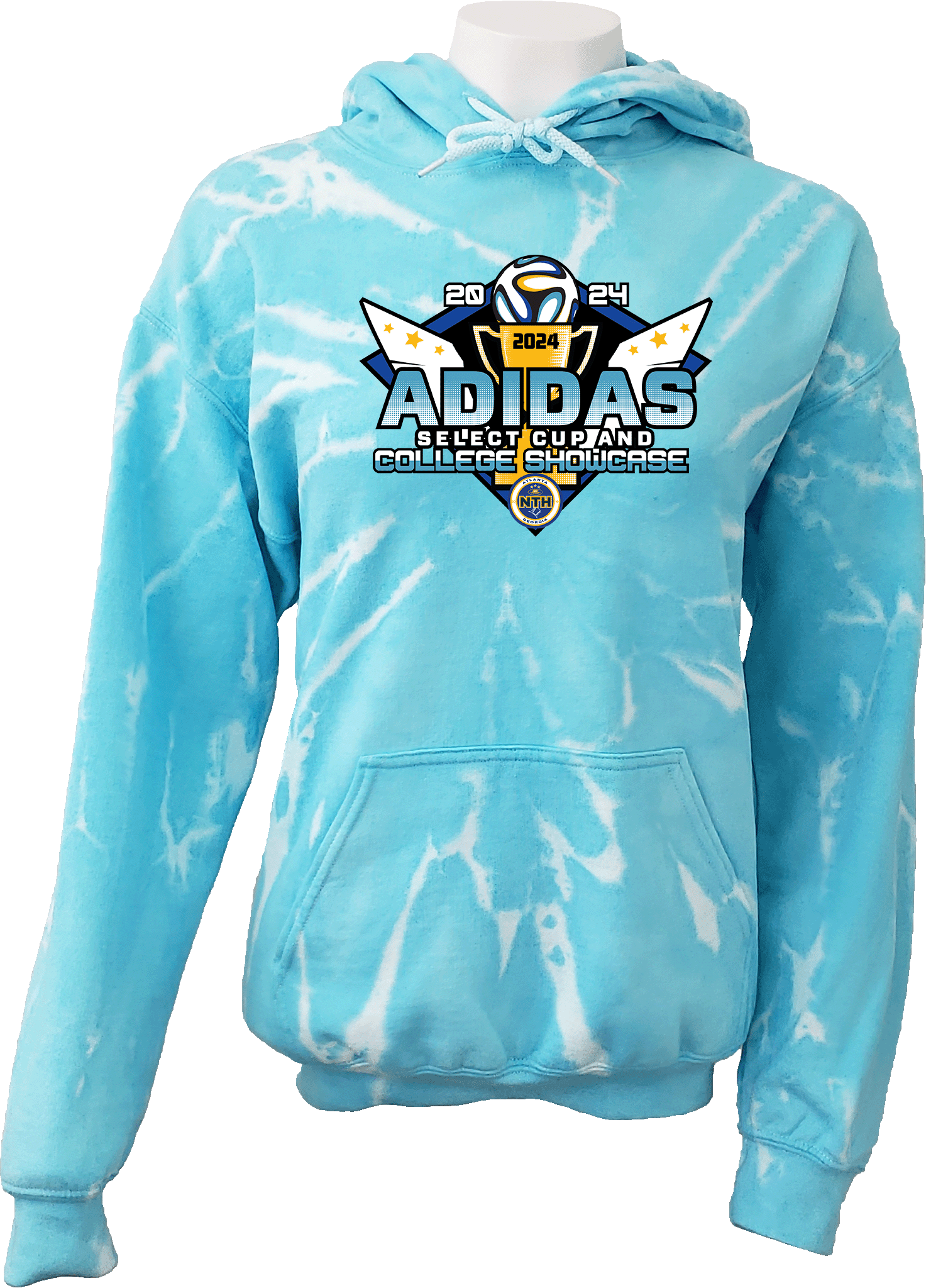 Tie-Dye Hoodies - 2024 NTH Adidas Select Cup and College Showcase