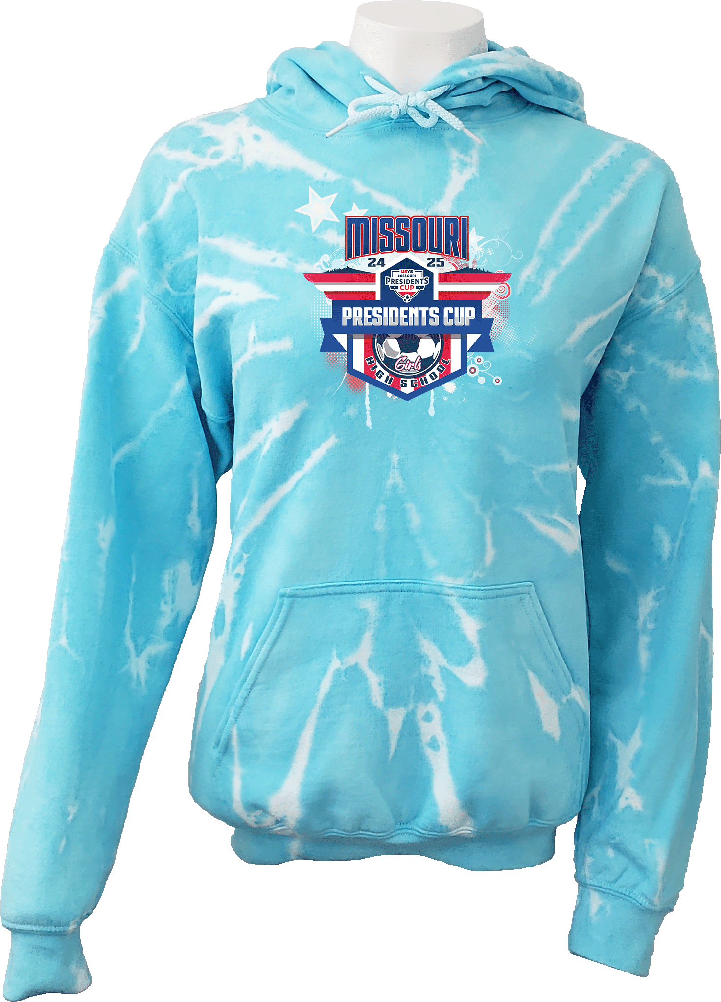 Tie-Dye Hoodies - 2024 USYS High School Girls Presidents Cup