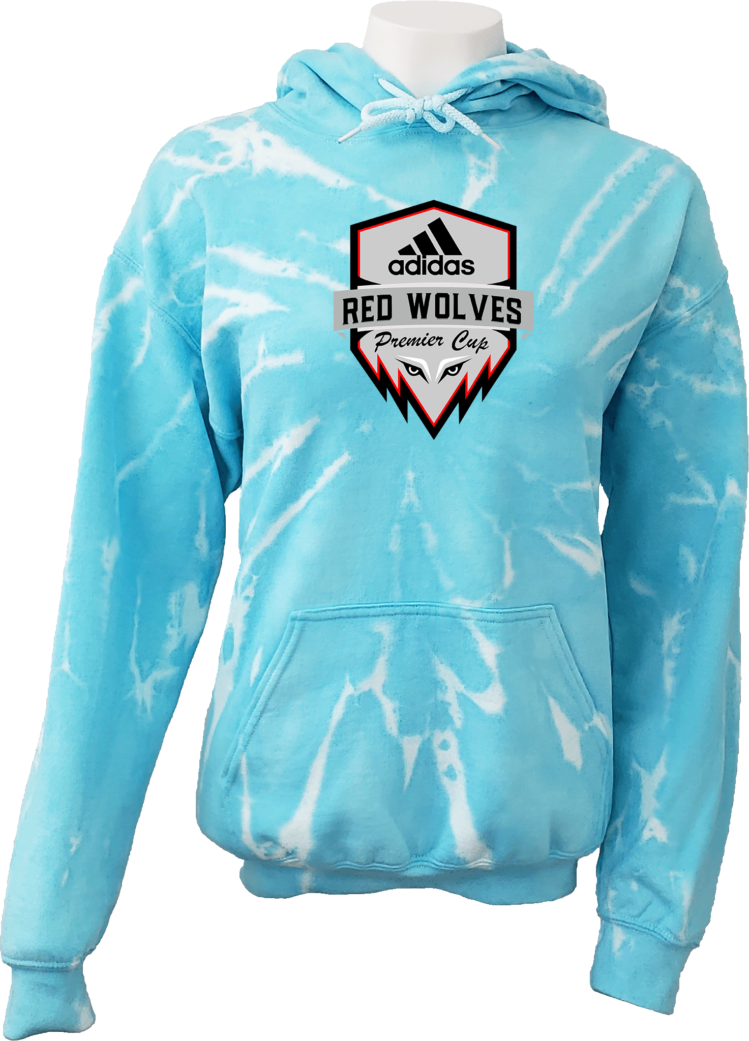 Tie-Dye Hoodies - 2024 Adidas Red Wolves Premier CupDont Delete